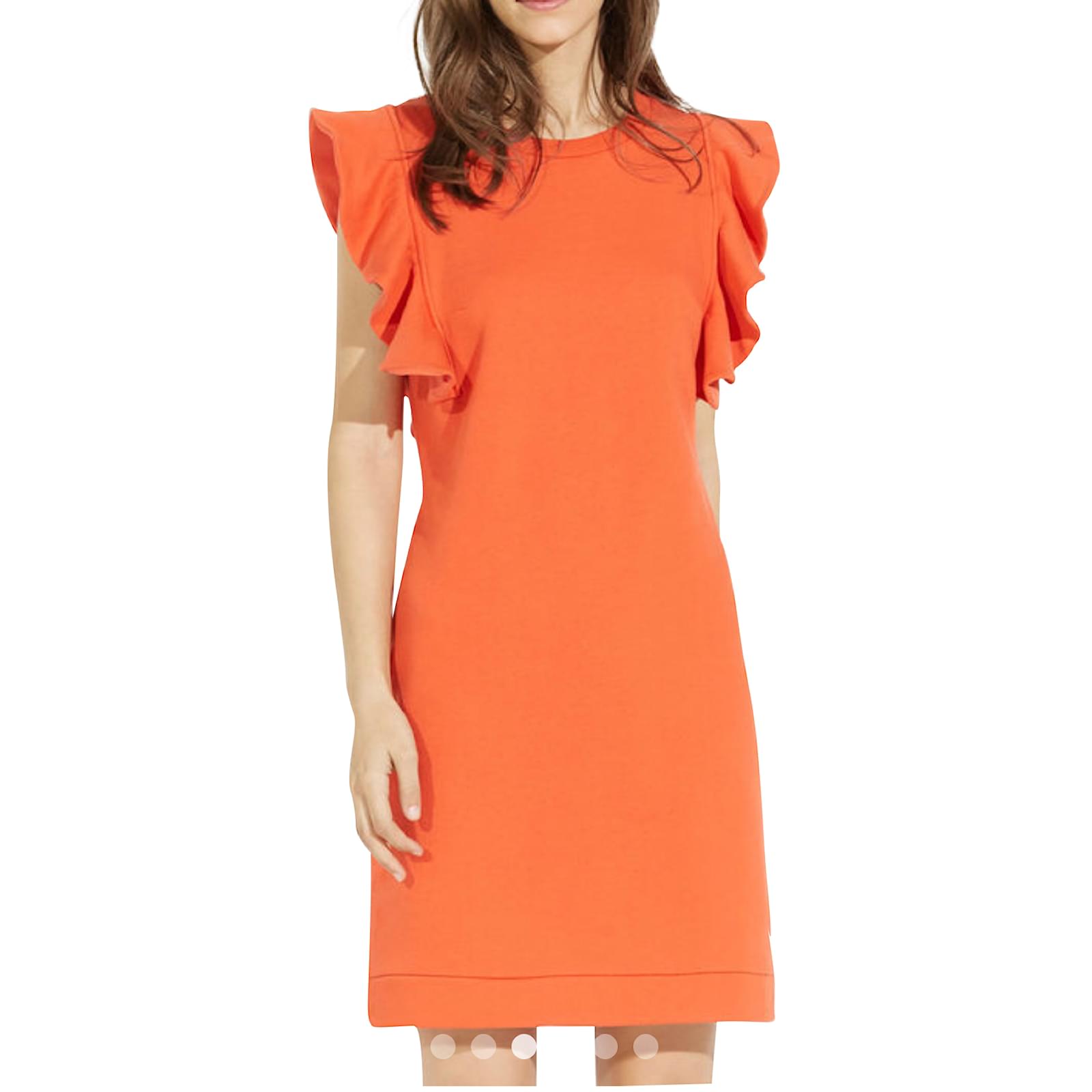 claudie pierlot orange dress Rent Claudie Pierlot Orange Dress UK 6