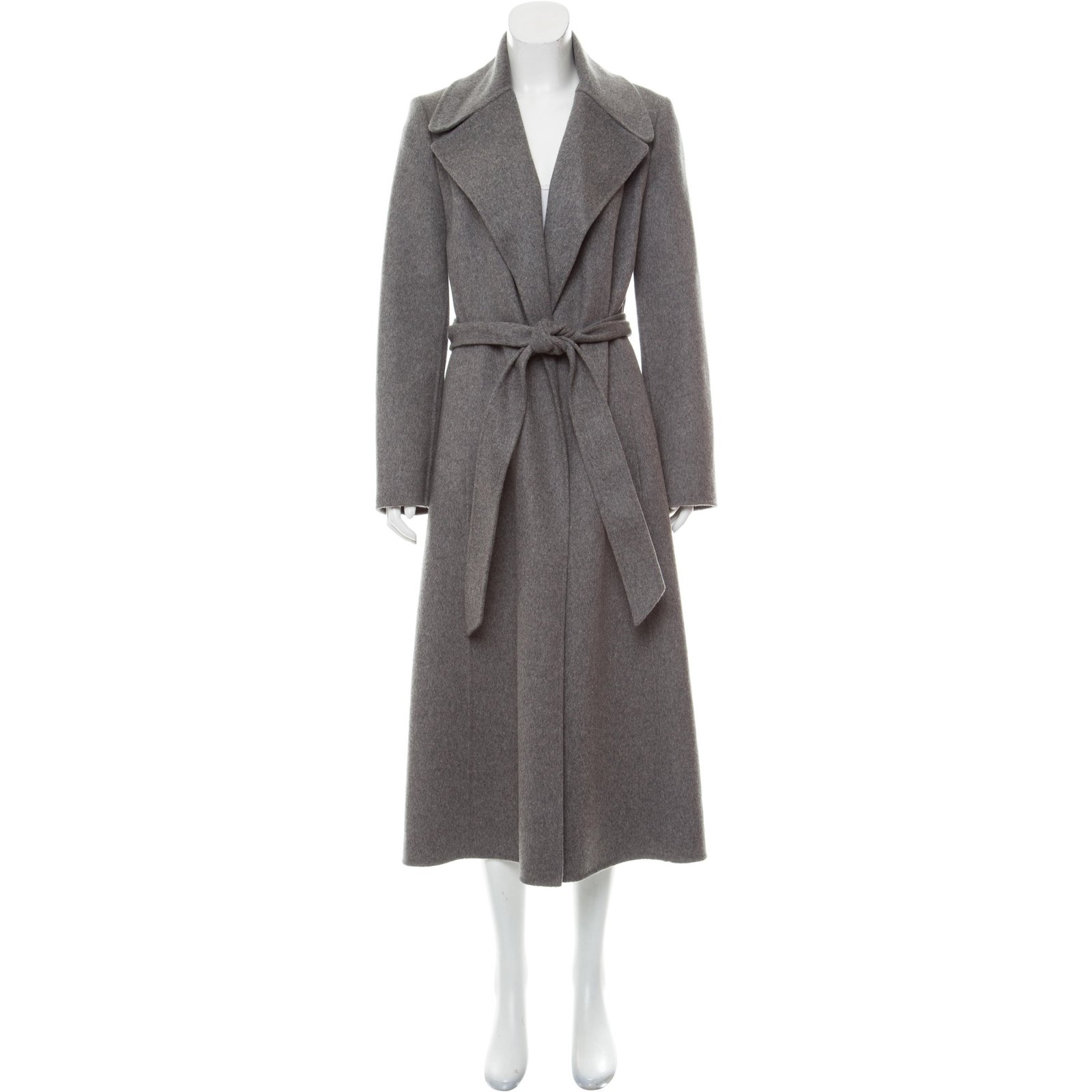 Michael Kors Runway grey wool belted coat  - Joli Closet