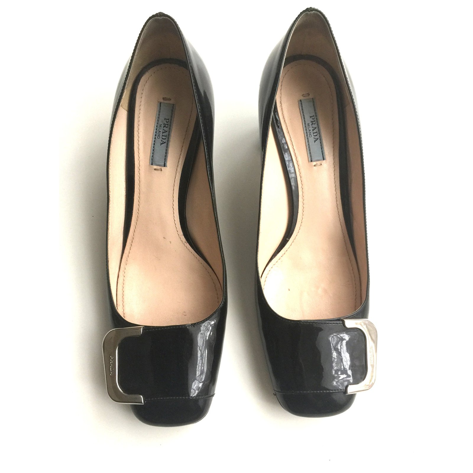 black patent leather pumps block heel