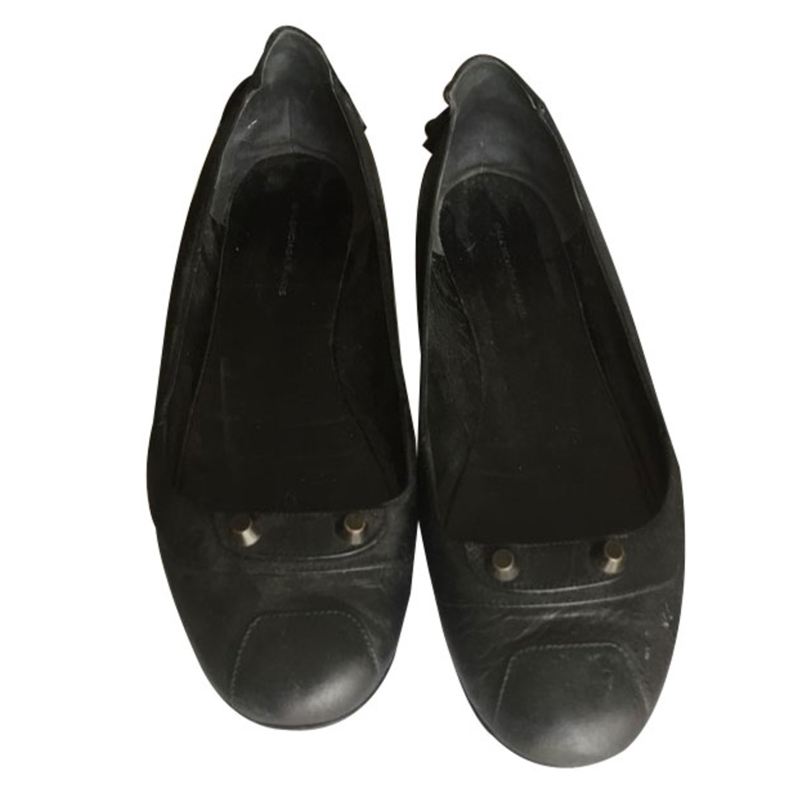 Balenciaga Ballet flats Black Leather ref.61046 - Joli Closet