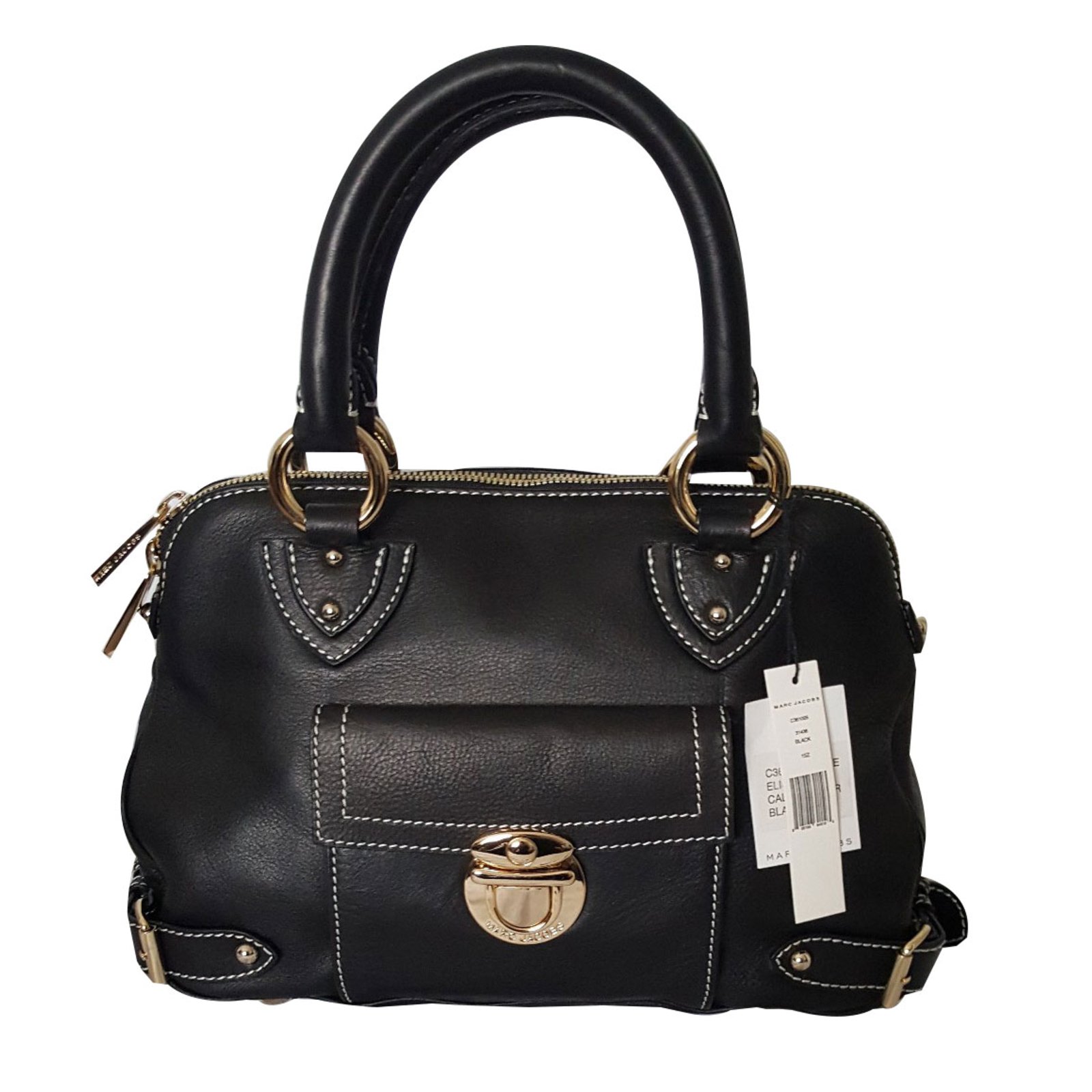 Marc Jacobs Elise Handbags Black Leather ref.61065 - Joli Closet