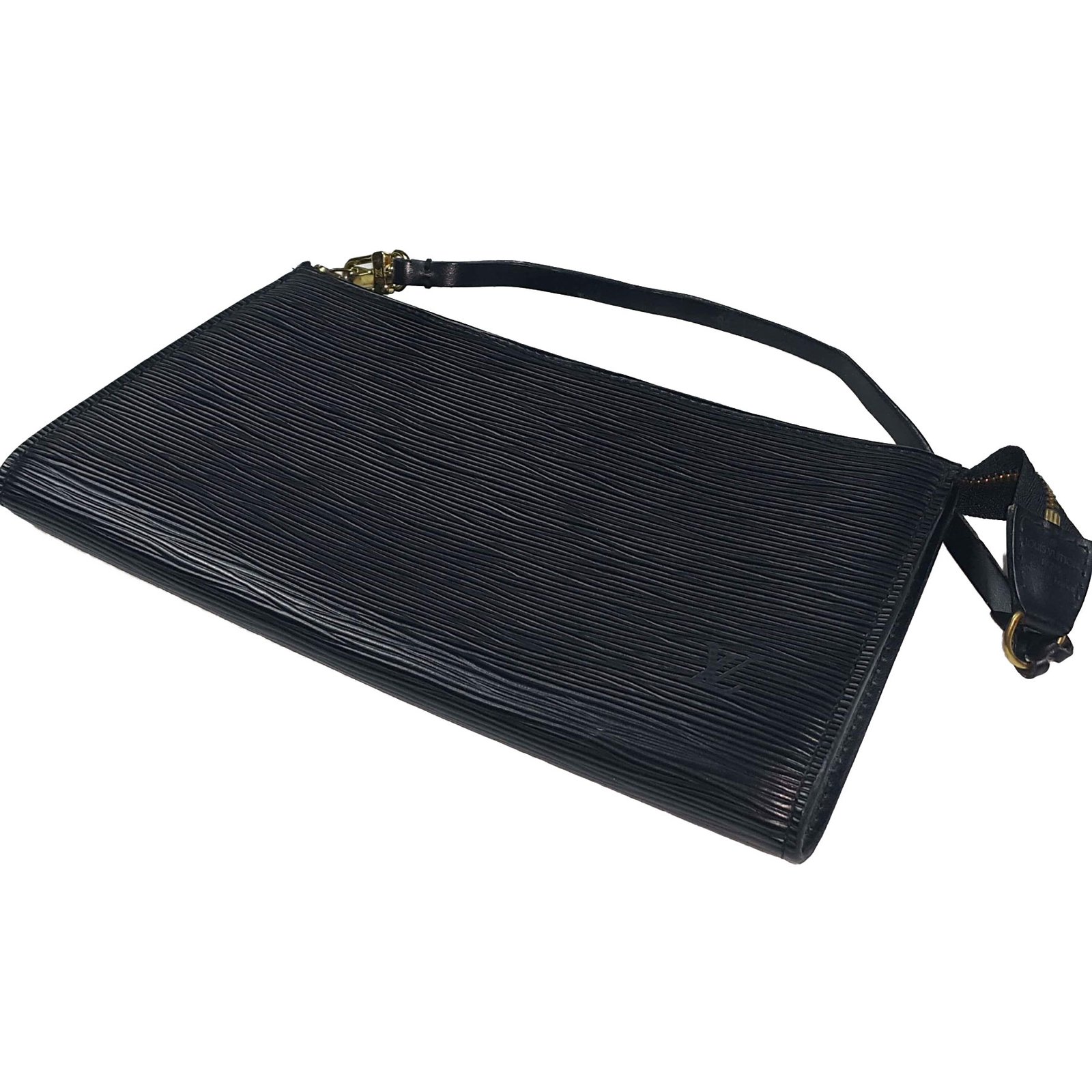 lv black clutch purse