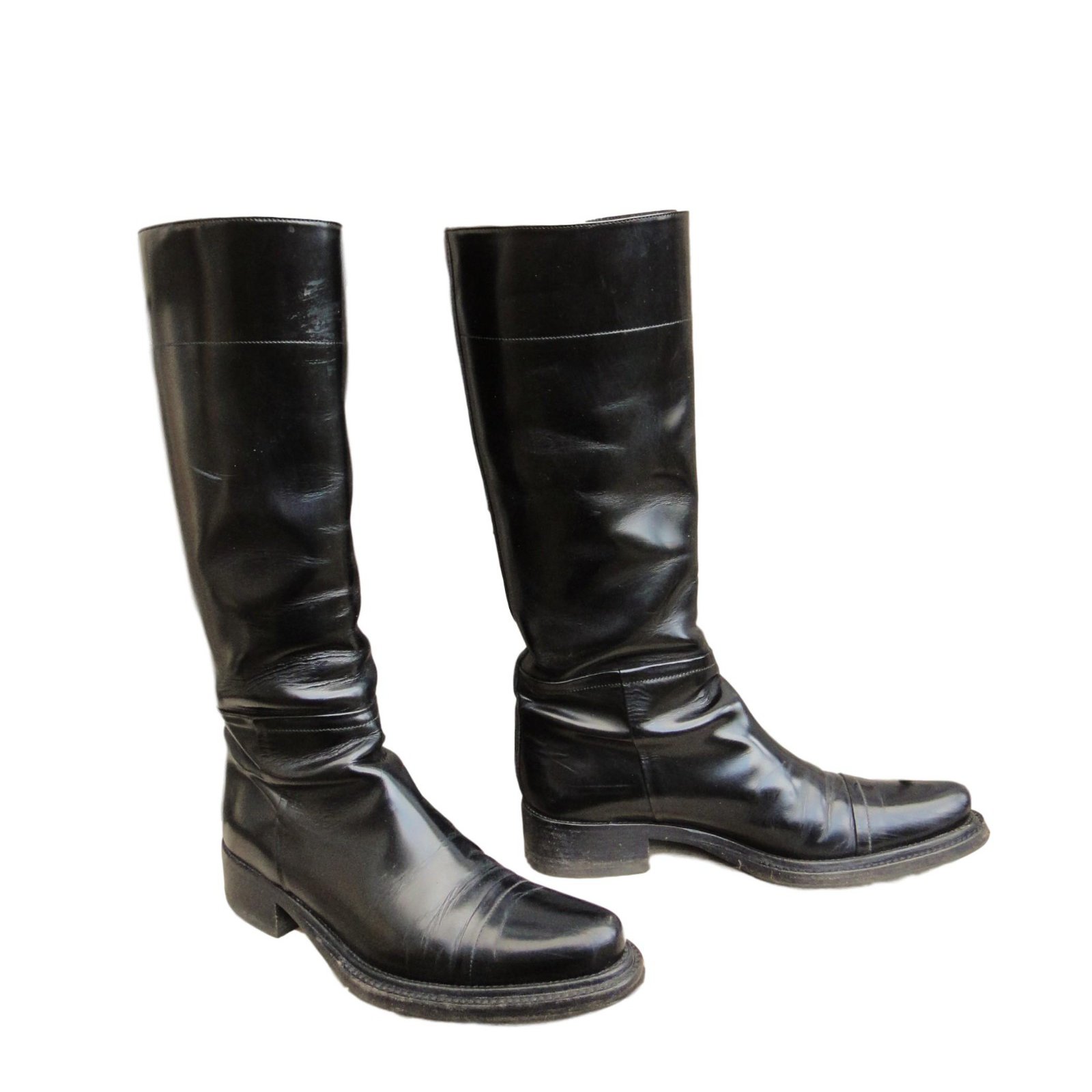 Prada Boots Black Patent leather  - Joli Closet