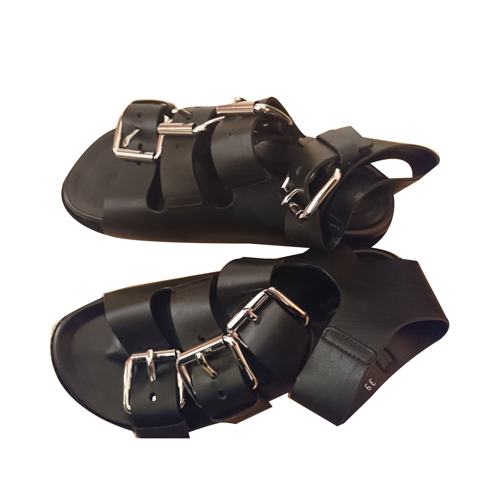 alexander wang black sandals