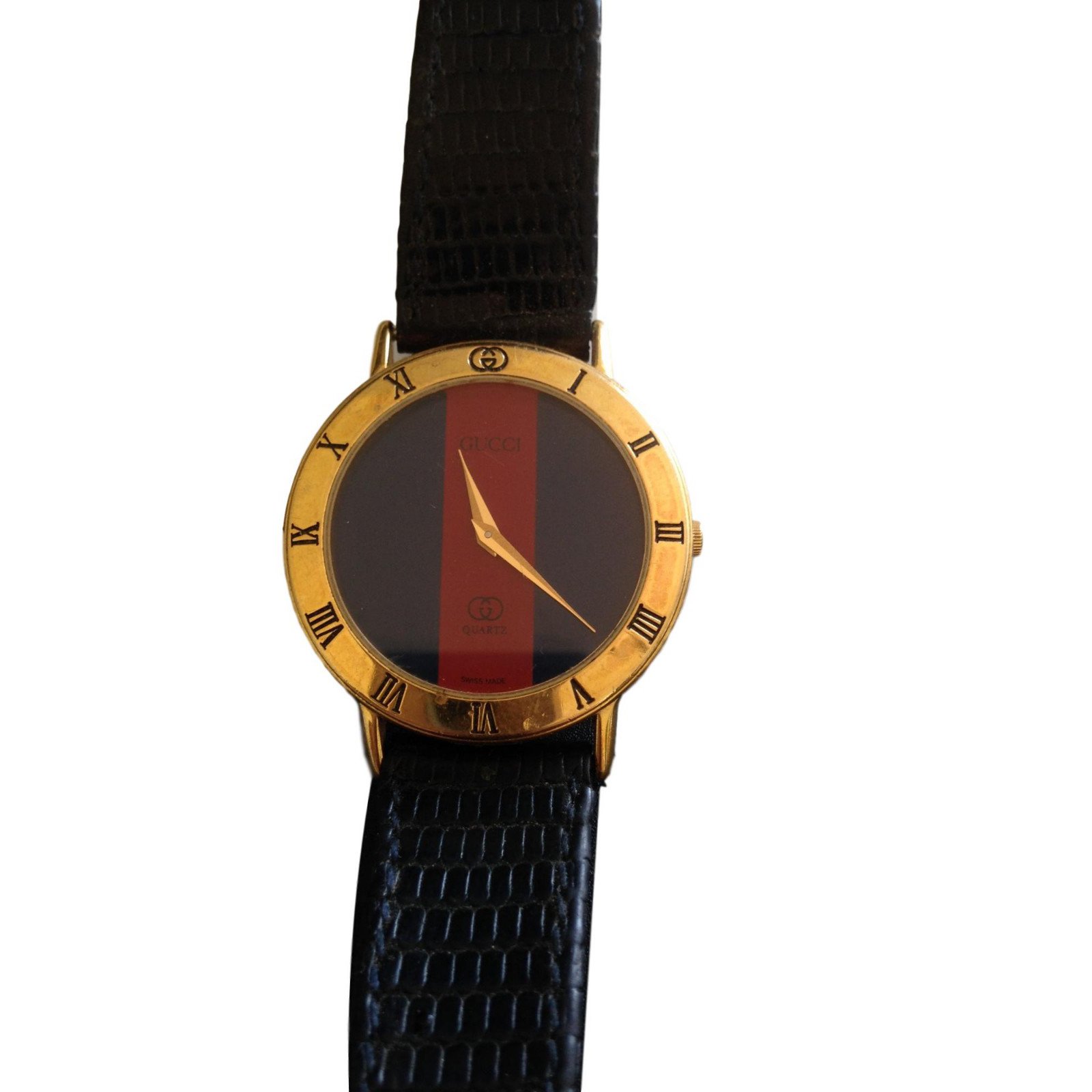 guide Chip middag Gucci Quartz Watches Golden Gold-plated ref.62056 - Joli Closet