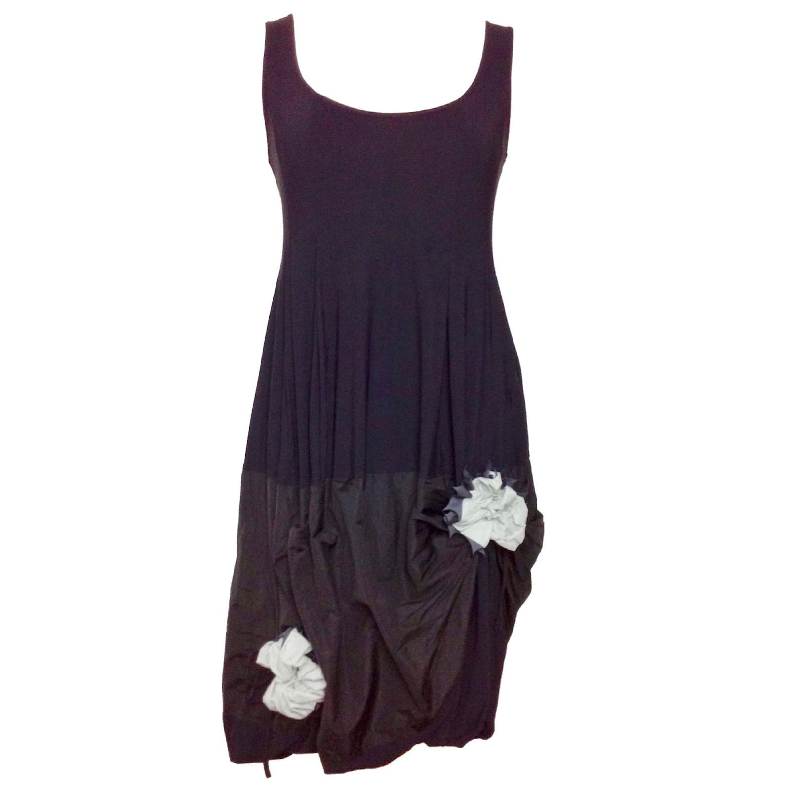 Marithé et François Girbaud Black Party Dress with Bubble