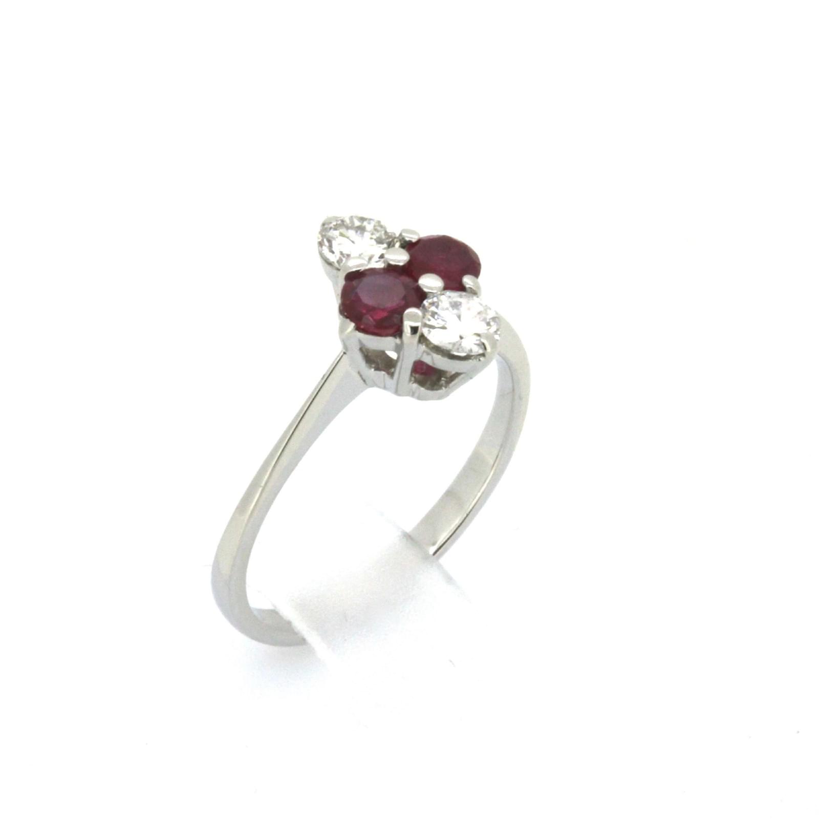 bague or blanc diamant et rubis bague or blanc diamant et rubis