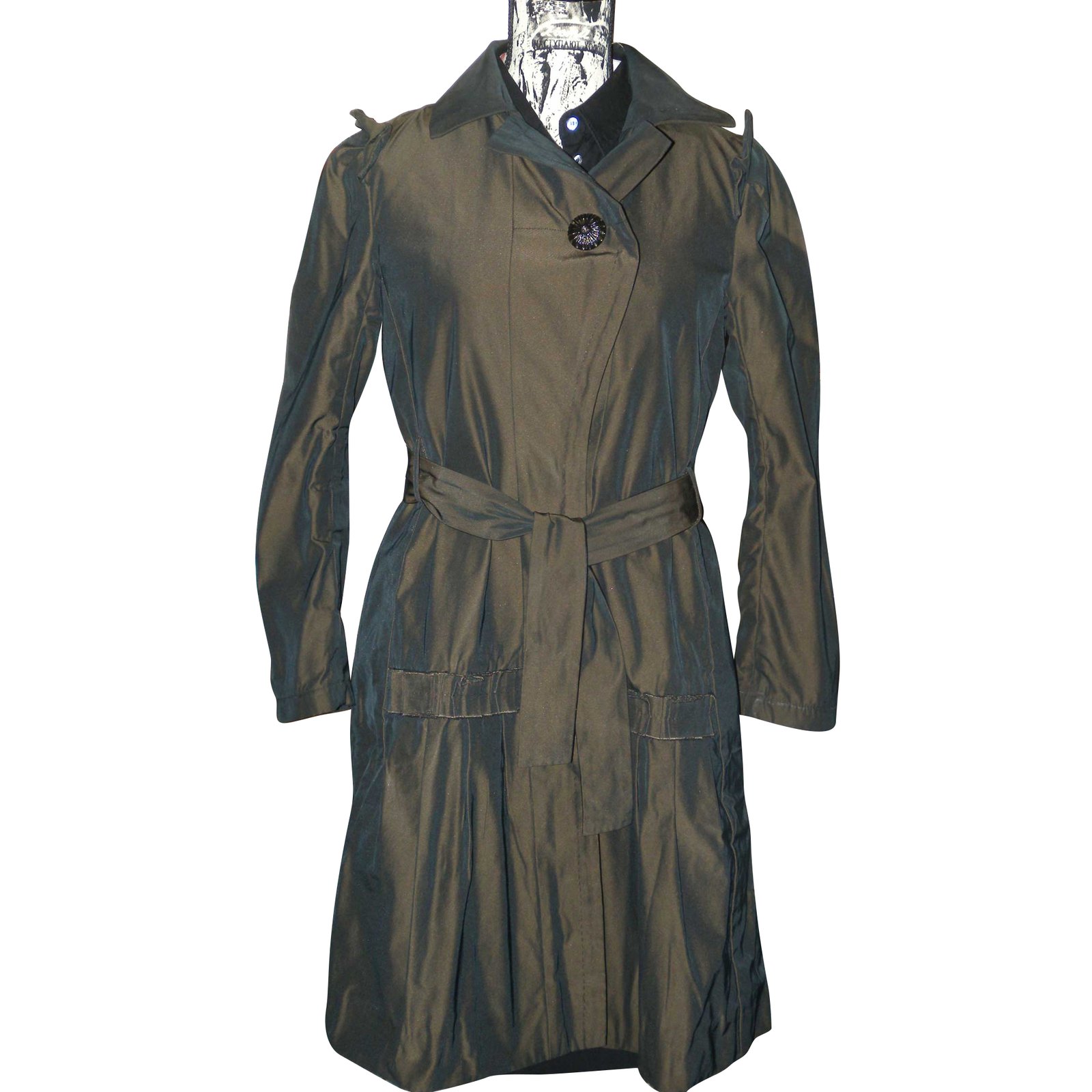 Christian Lacroix Coats, Outerwear Bronze Silk Cotton ref.62767 - Joli ...