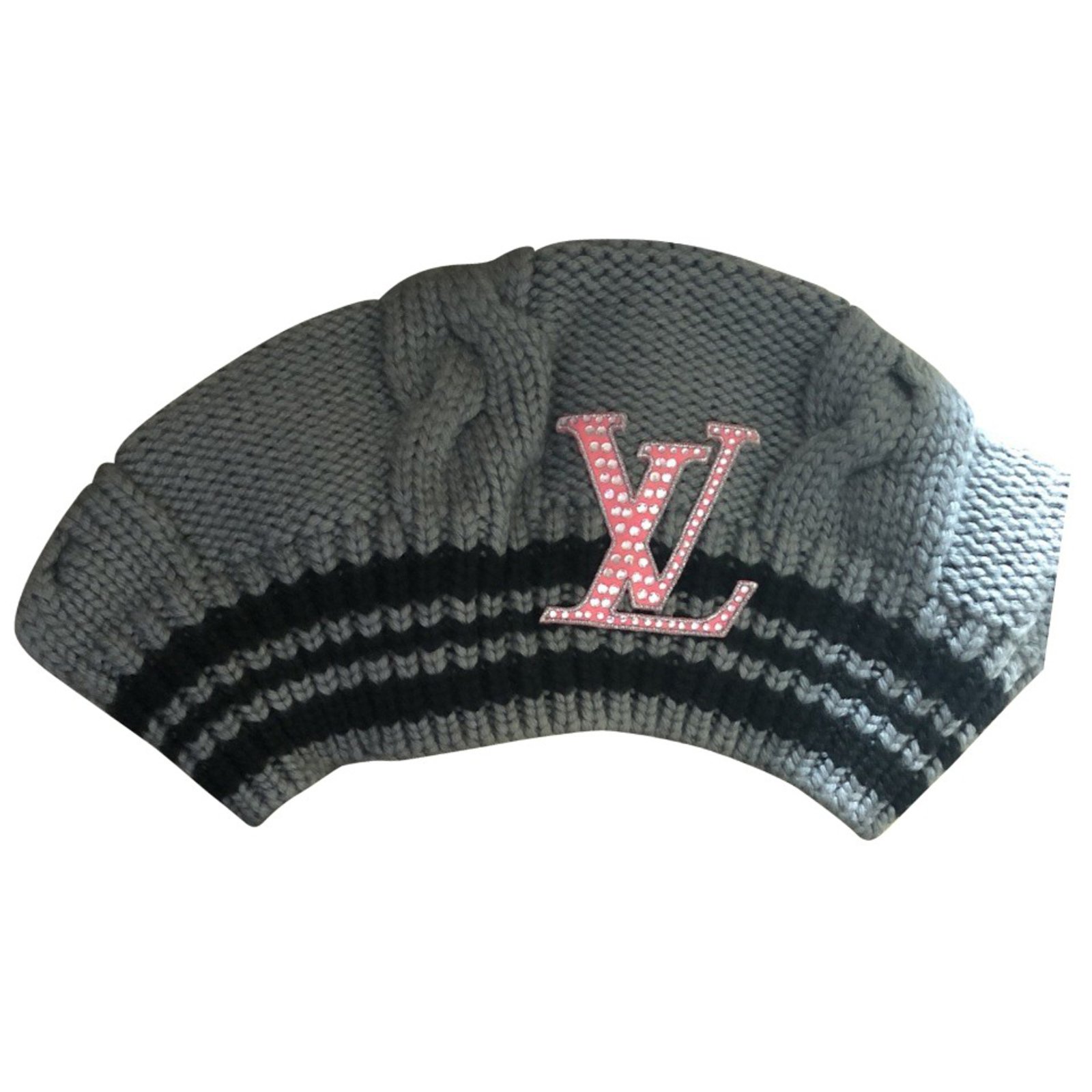 LOUIS VUITTON Women's Hat/Cap Wool in Black
