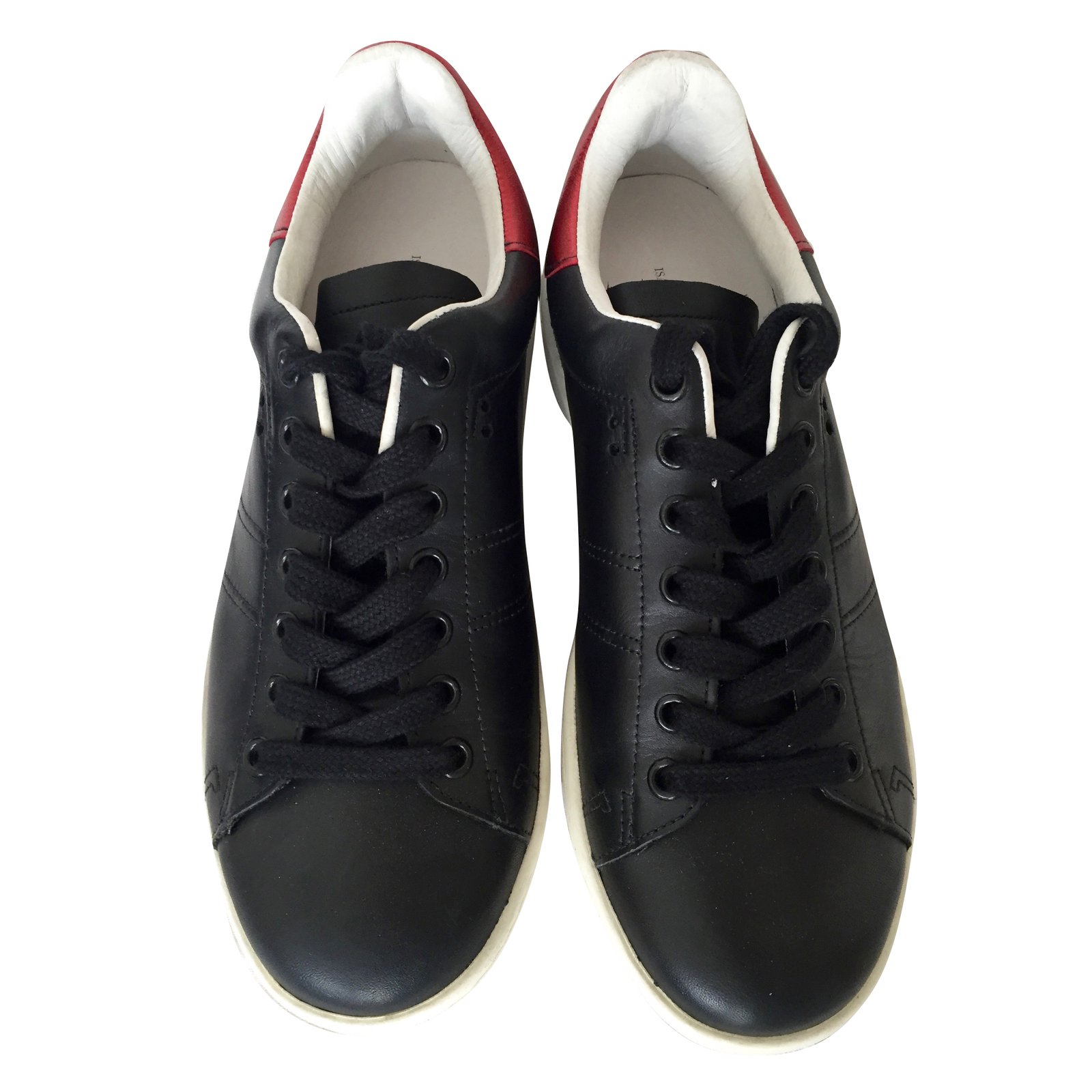scaring æg komplet Isabel Marant Etoile Sneakers Black Leather ref.63286 - Joli Closet