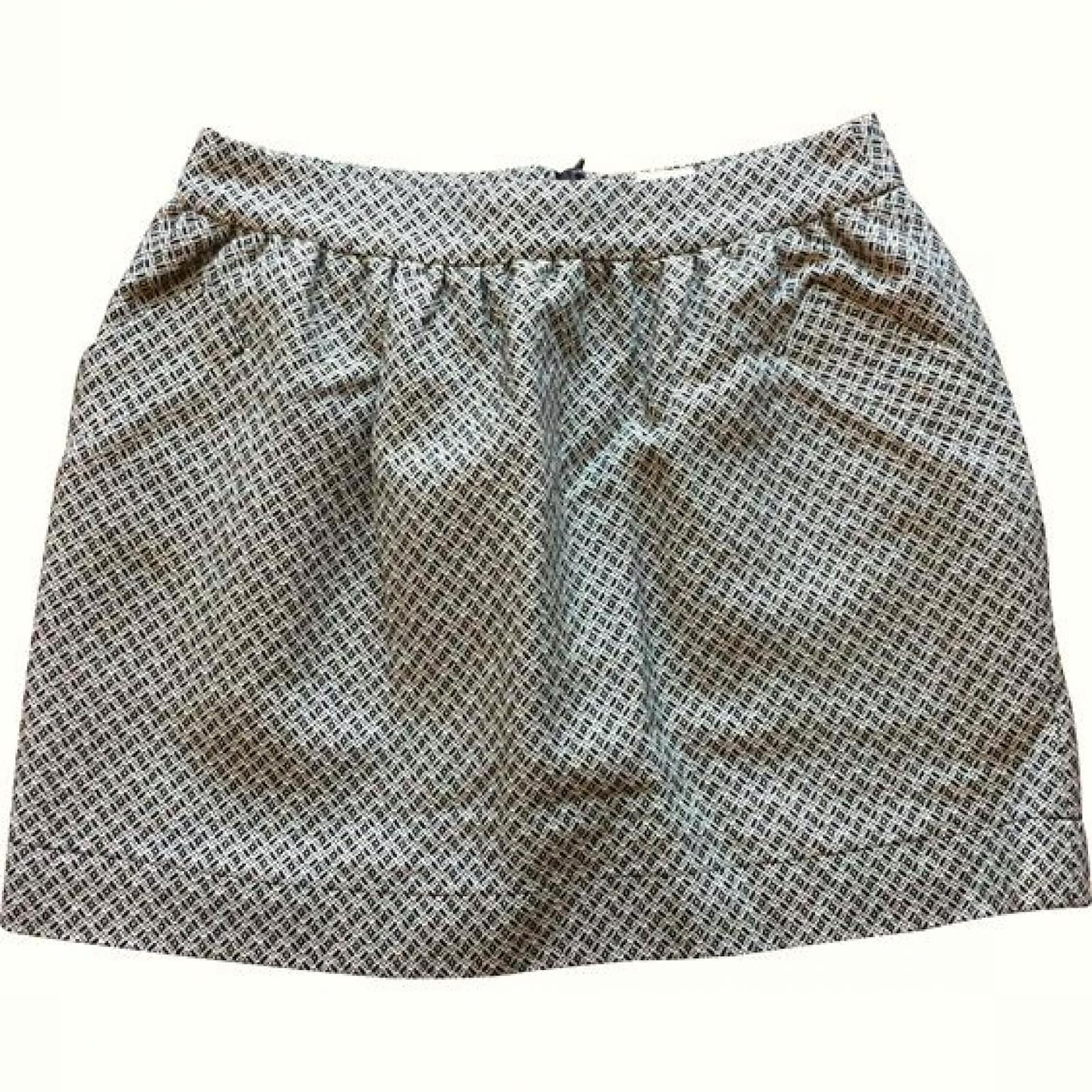 Best jupe noir et blanche Free Shipping Jupe courte noir et blanc motif pied de