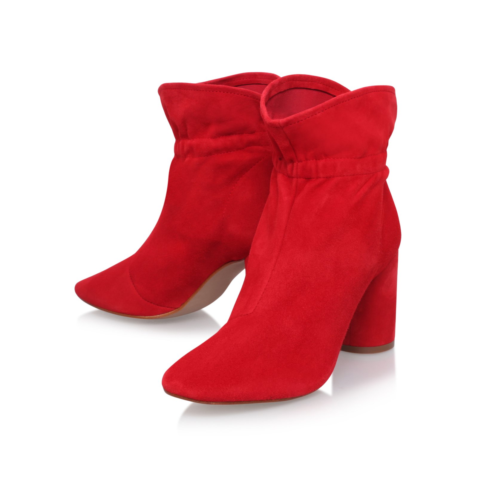 kurt geiger red ankle boots