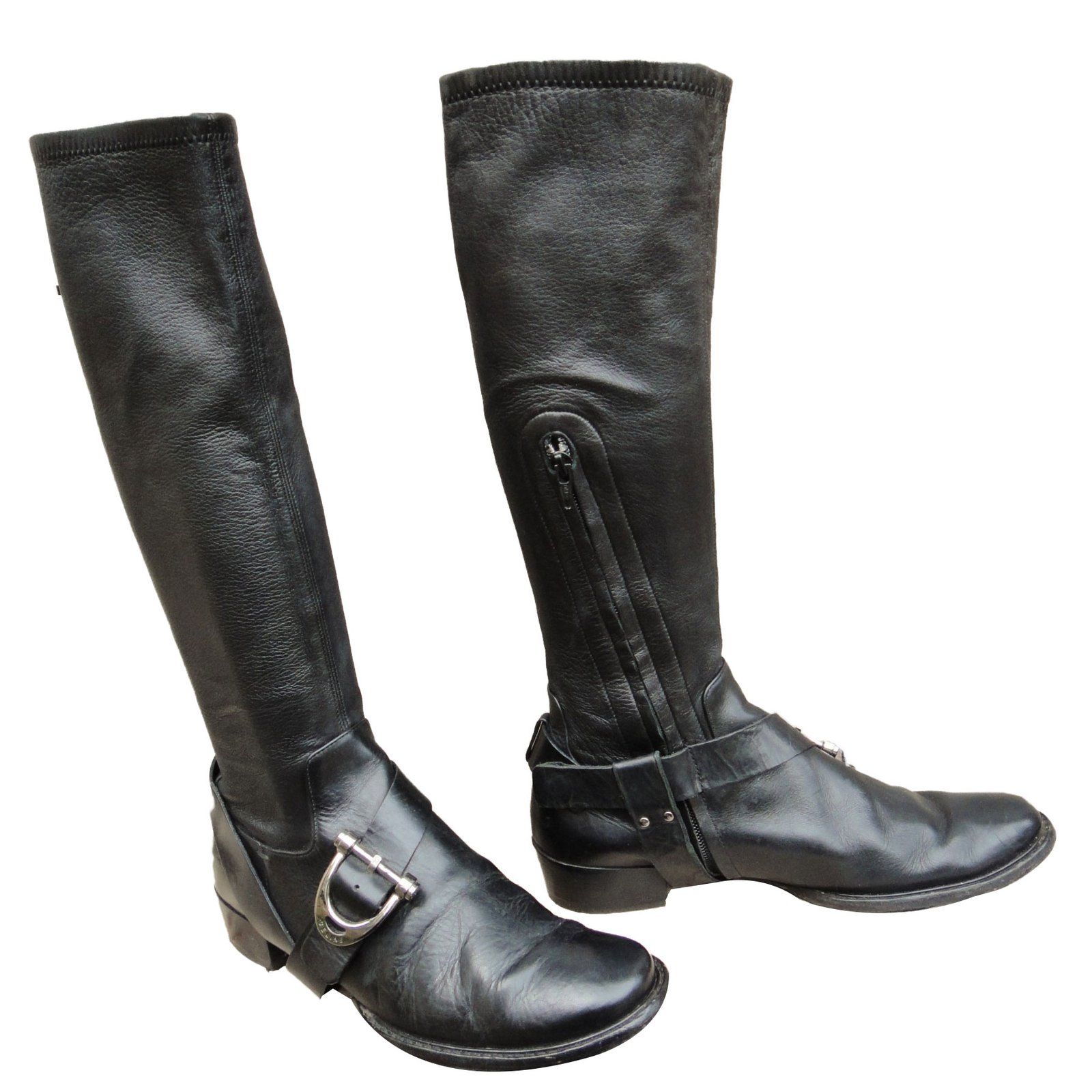 Céline Boots Black Leather ref.64175 - Joli Closet