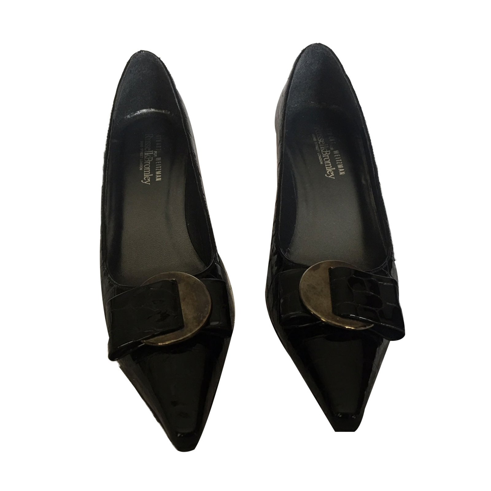 Stuart Weitzman for Russell&Bromley Black Patent leather ref.64177 ...