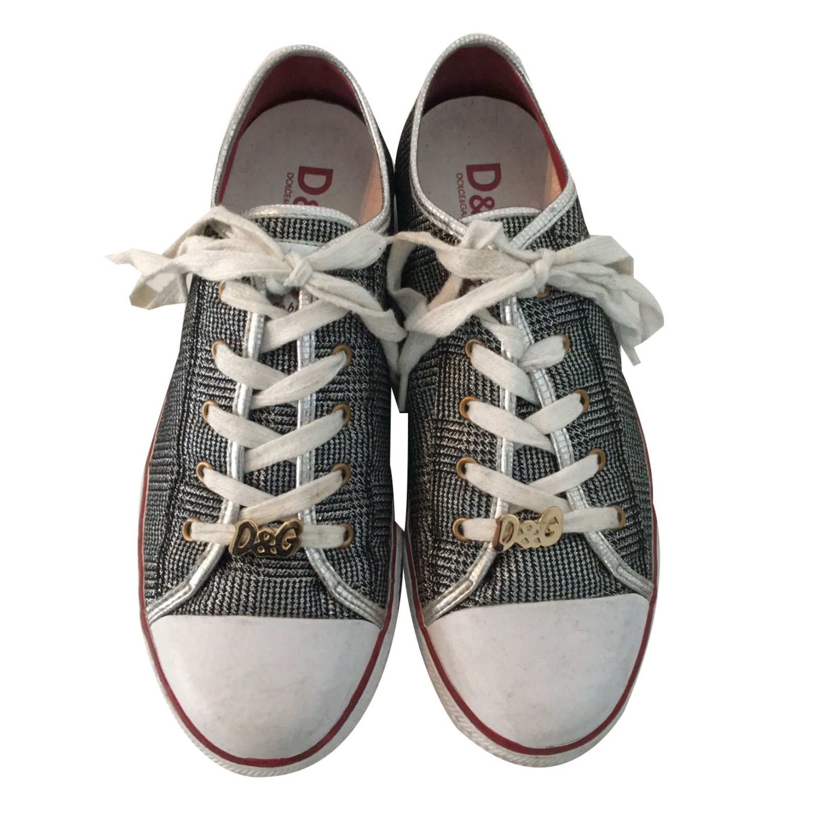 d&g sneakers red
