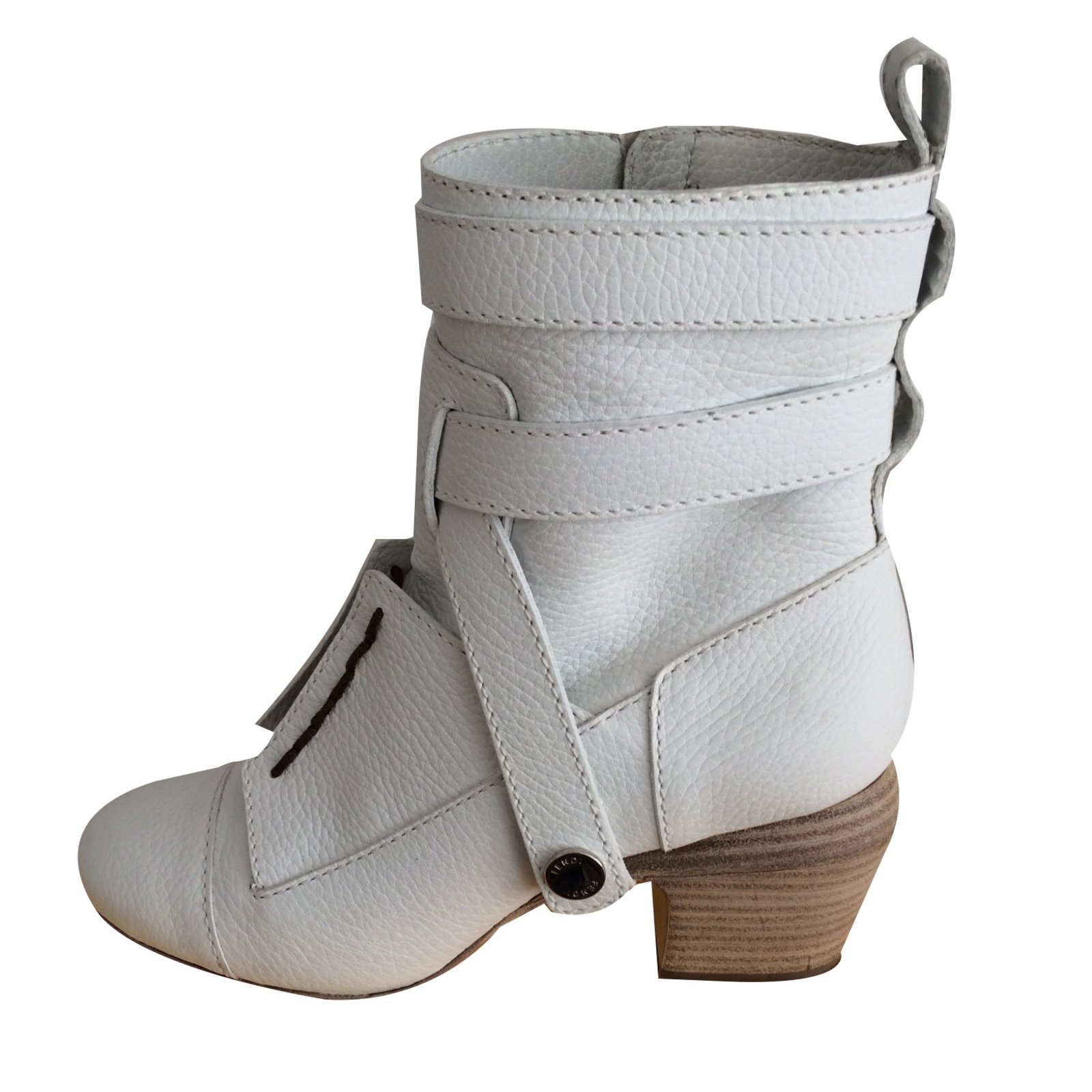 fendi white ankle boots