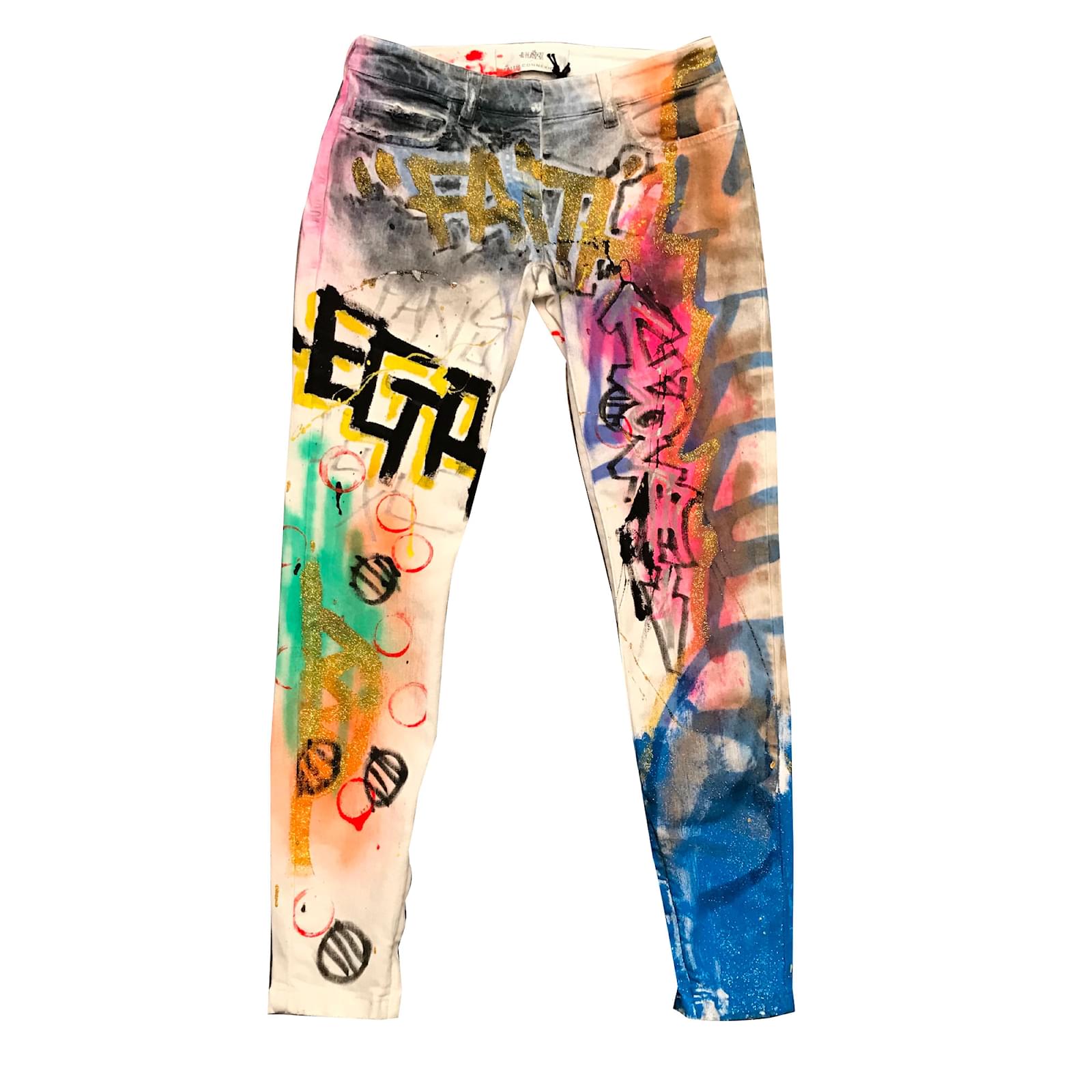 Faith Connexion Jeans Coton Elasthane Multicolore Joli