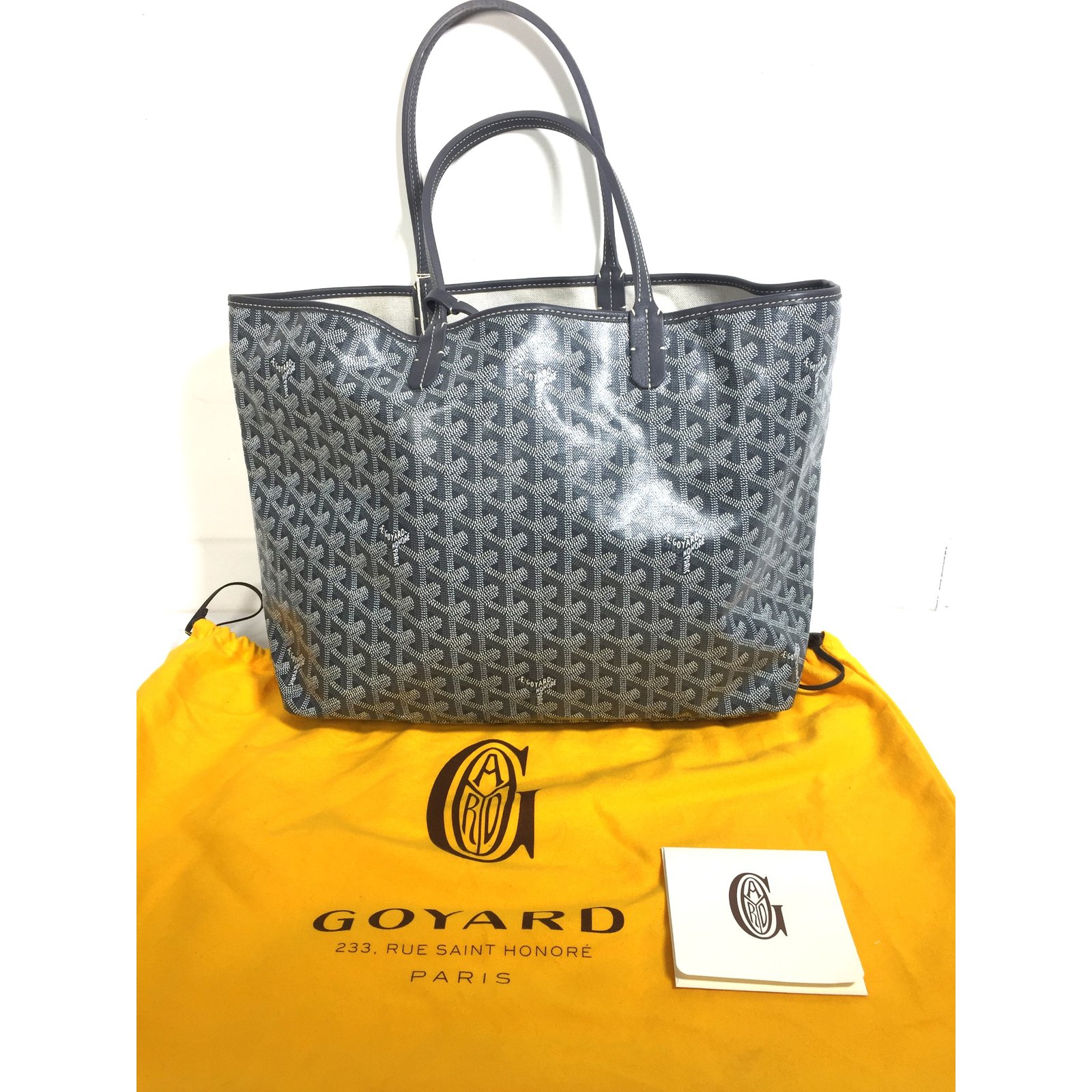 Goyard saint louis Handbags Cloth Grey ref.67108 - Joli Closet