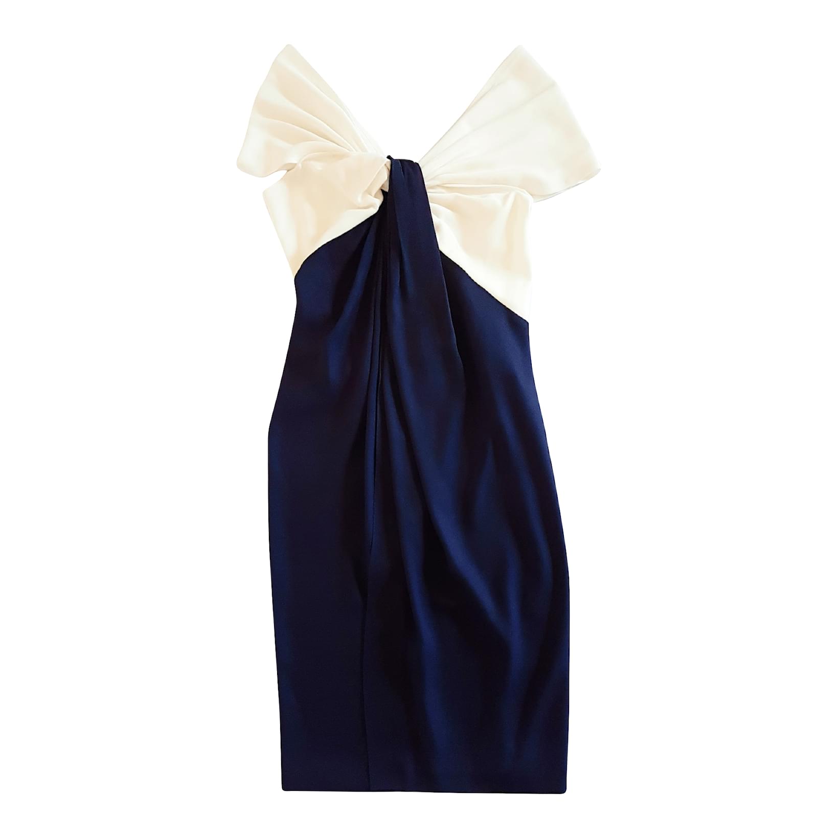 donna karan blue dress