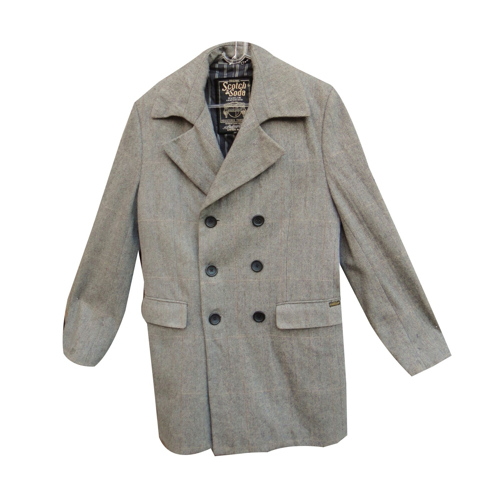 Scotch and Soda Men Coat Grey Polyester Wool ref.67983 - Joli Closet