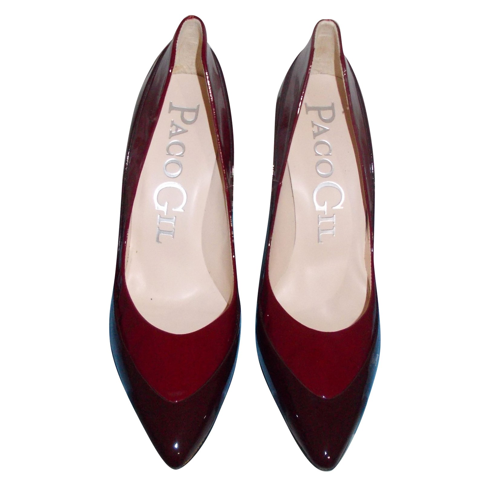 escarpins vernis bordeaux
