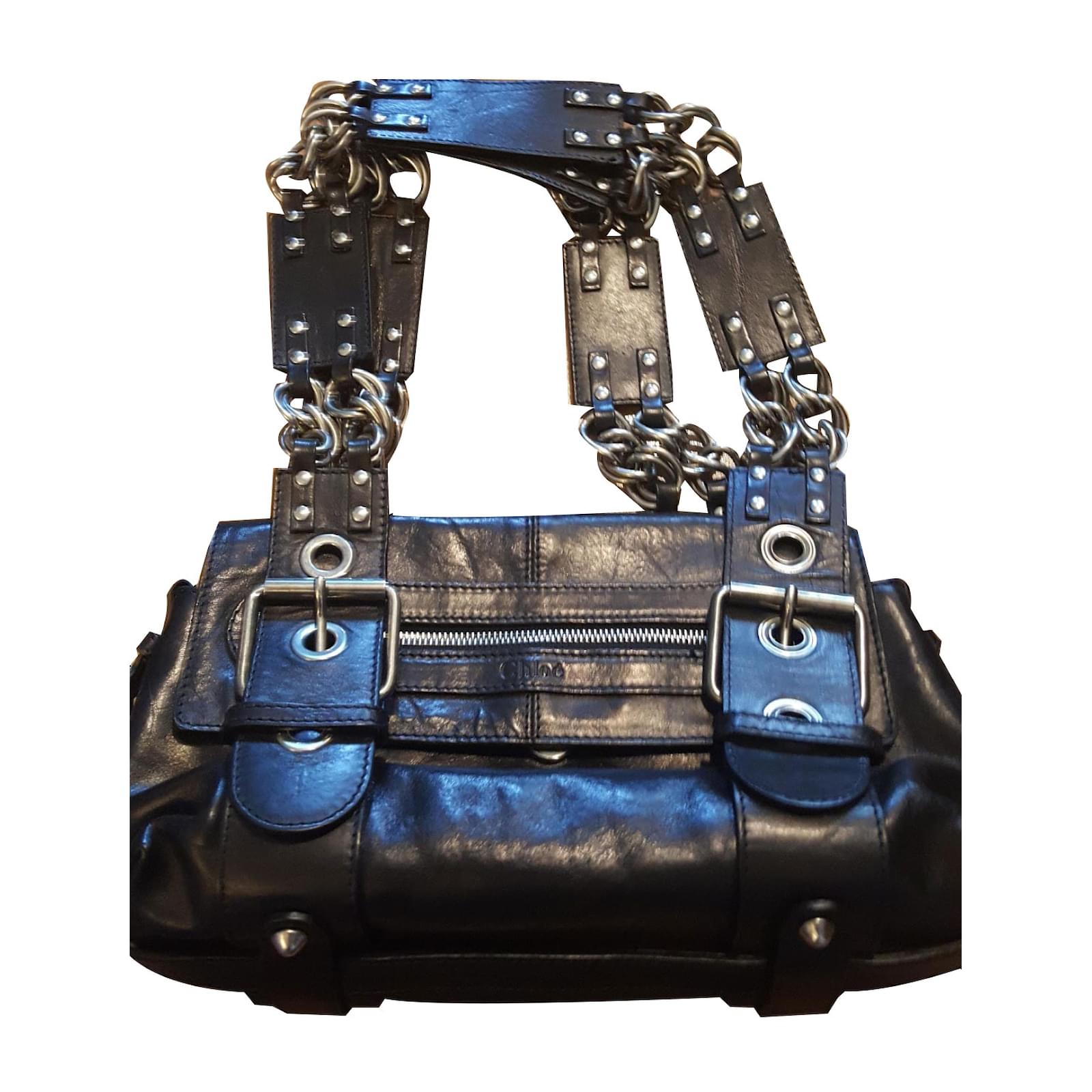 Chloé Handbag Black Leather ref.69021 - Joli Closet