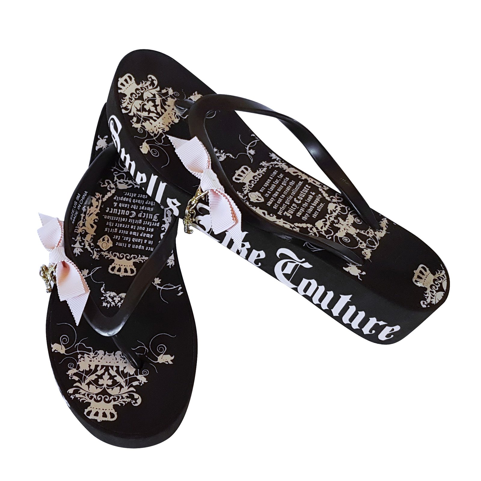 Juicy Couture Flip-Flops Sandals Rubber 