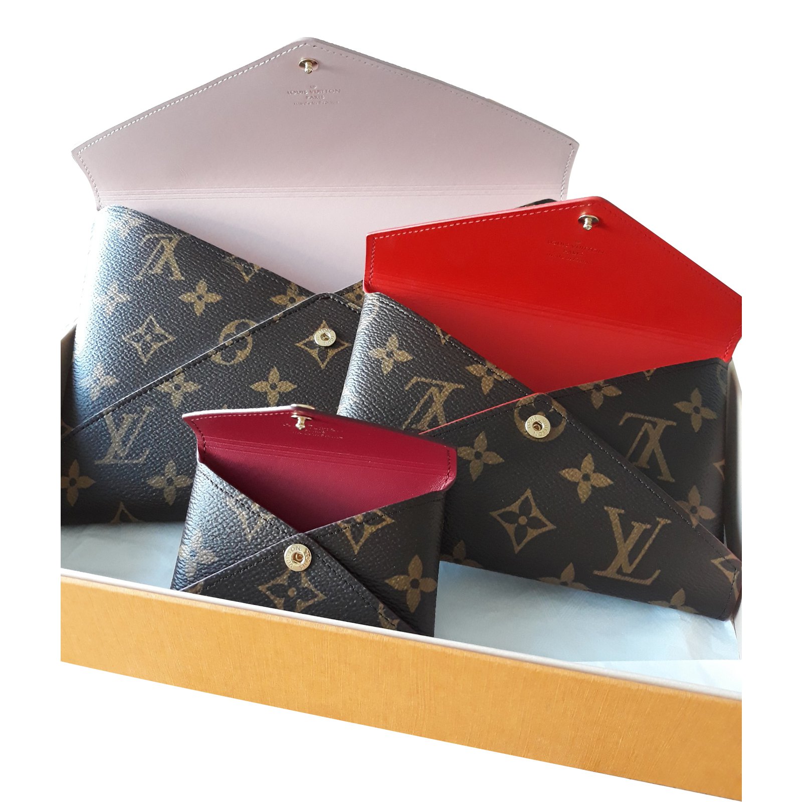 Louis Vuitton Kirigami Clutch bags Cloth Brown ref.69370 - Joli Closet