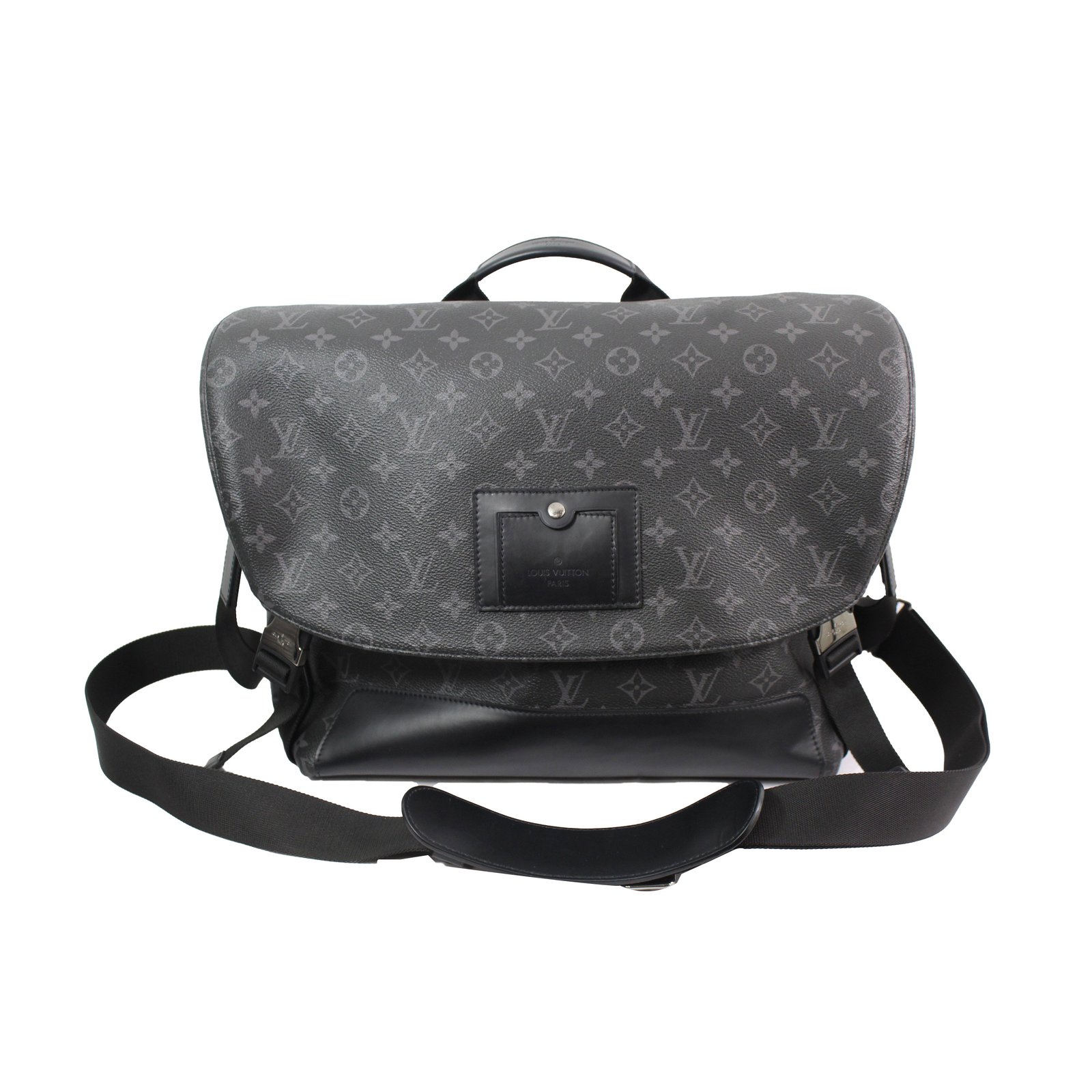 Louis Vuitton messenger bag Bags Briefcases Leather Dark grey ref.69518 - Joli Closet