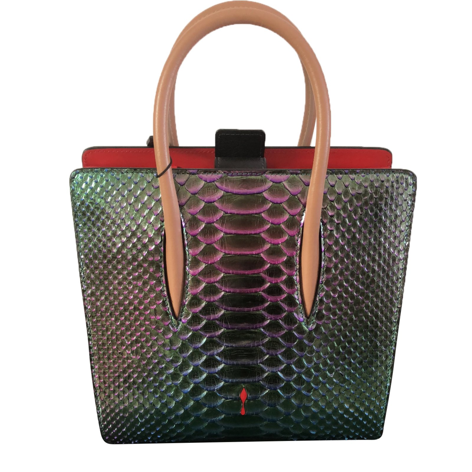 Christian Louboutin Paloma Bag Handbags Leather,Patent leather,Python Multiple colors ref.69880 ...