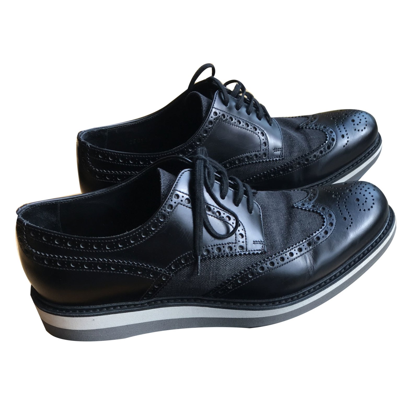 Prada mens shoes Black Leather  - Joli Closet
