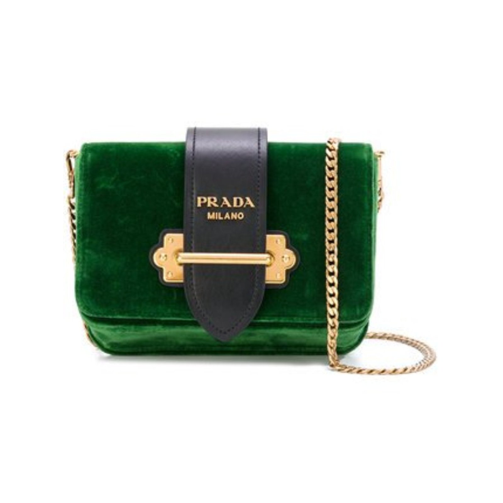 Prada green velvet bag sale