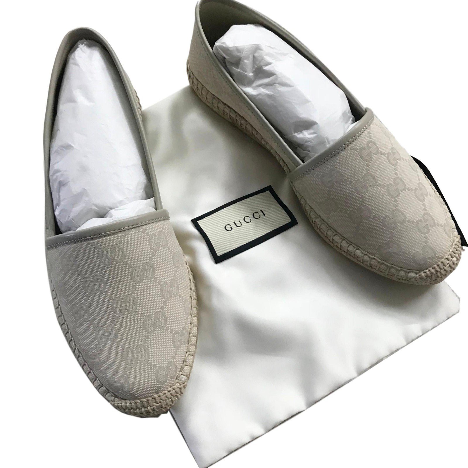 Cloth espadrilles Louis Vuitton Beige size 6 US in Cloth - 27478991