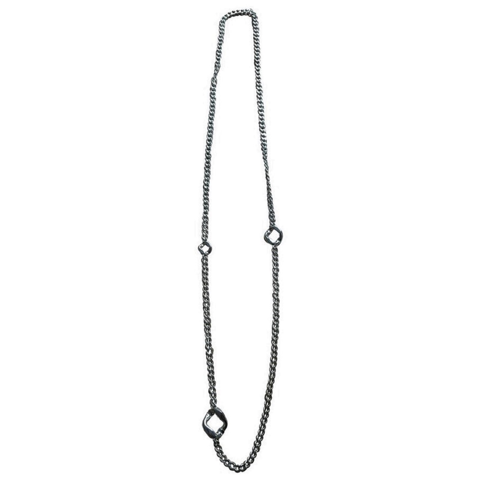 Hermès Agora Long necklaces Silvery Silver ref.71663 - Joli Closet
