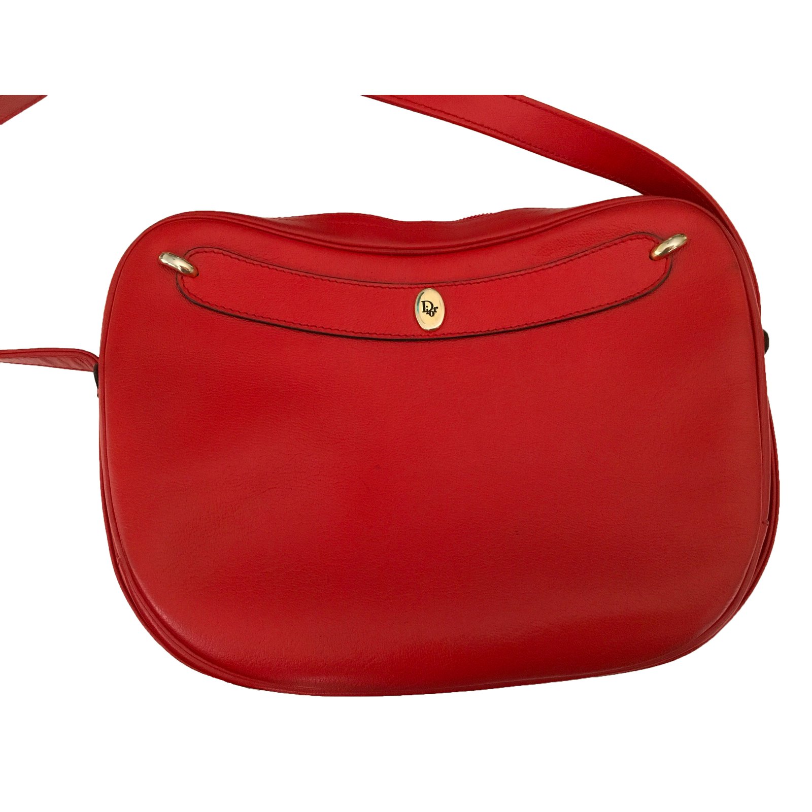 Christian Dior Bag Red Leather Ref 71892 Joli Closet