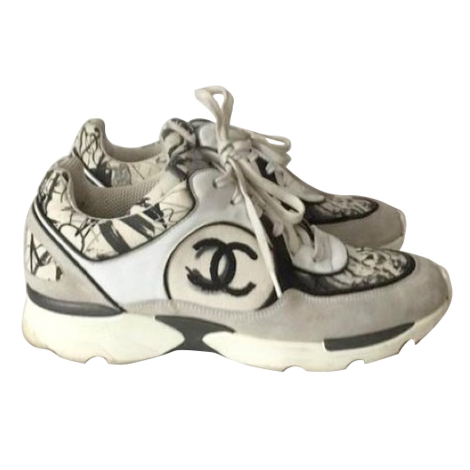 chanel sneakers suede