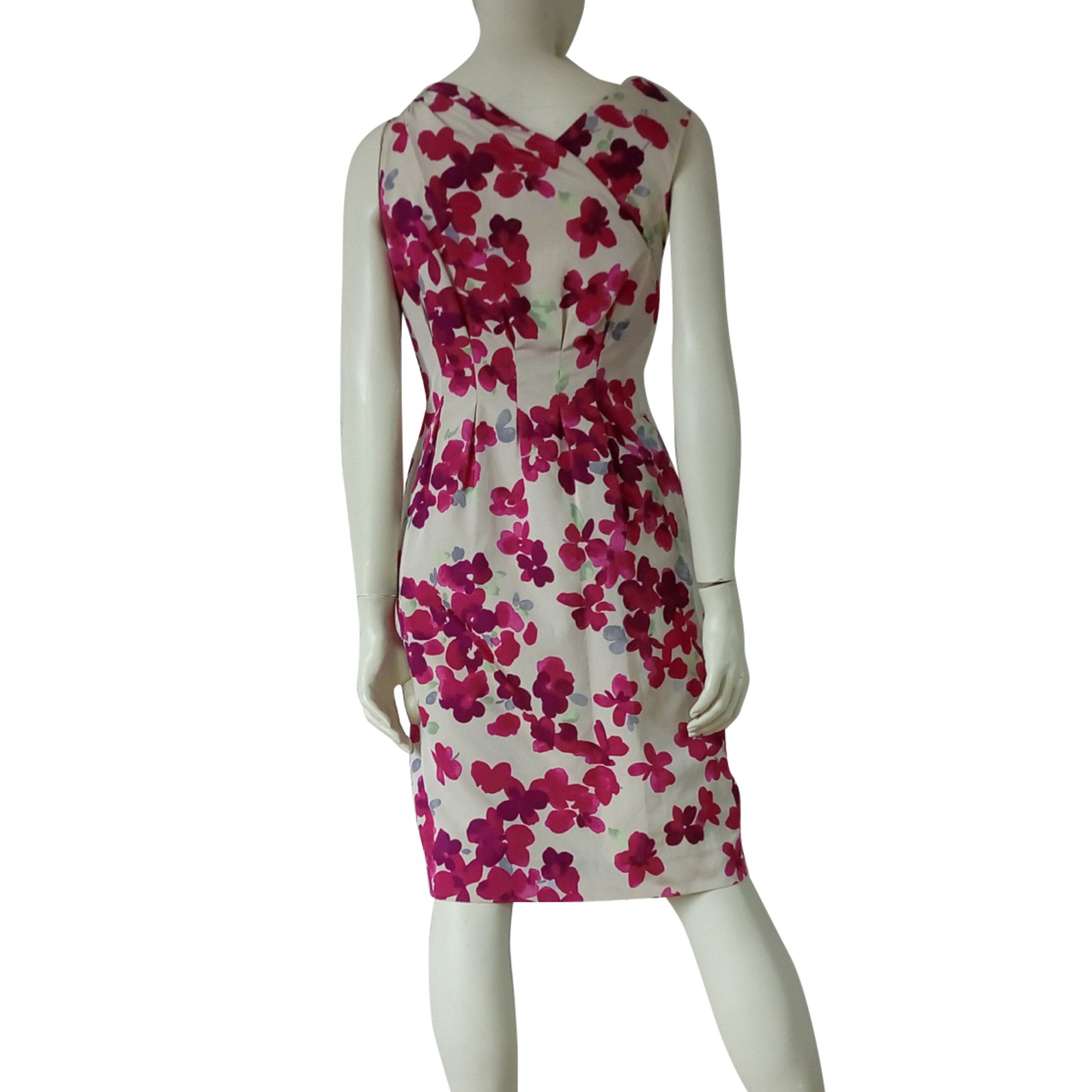 Moschino Chic Vestido de flores Rosa Seda ref.72159 Closet