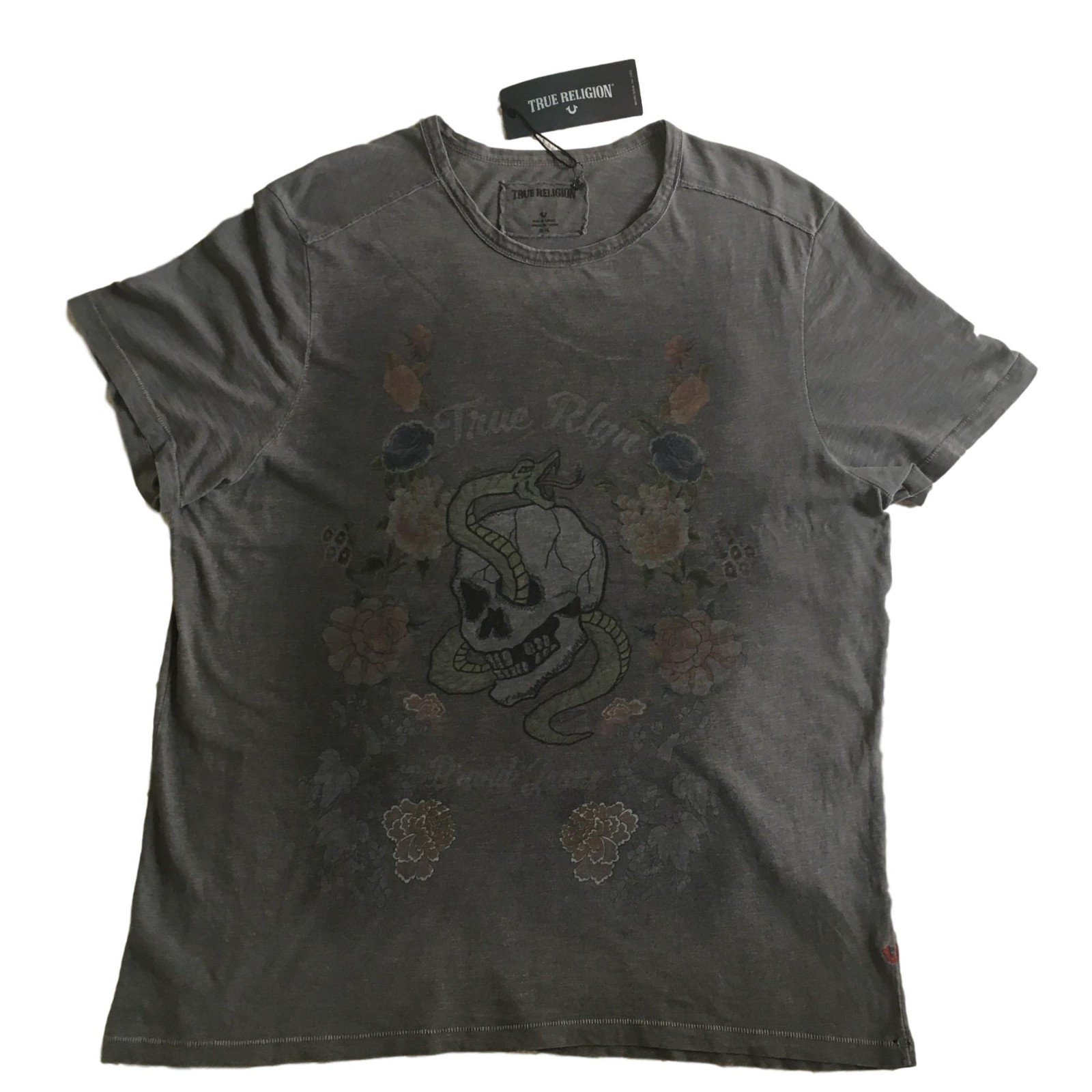 True Religion Tee shirt Black Cotton ref.72505 - Joli Closet