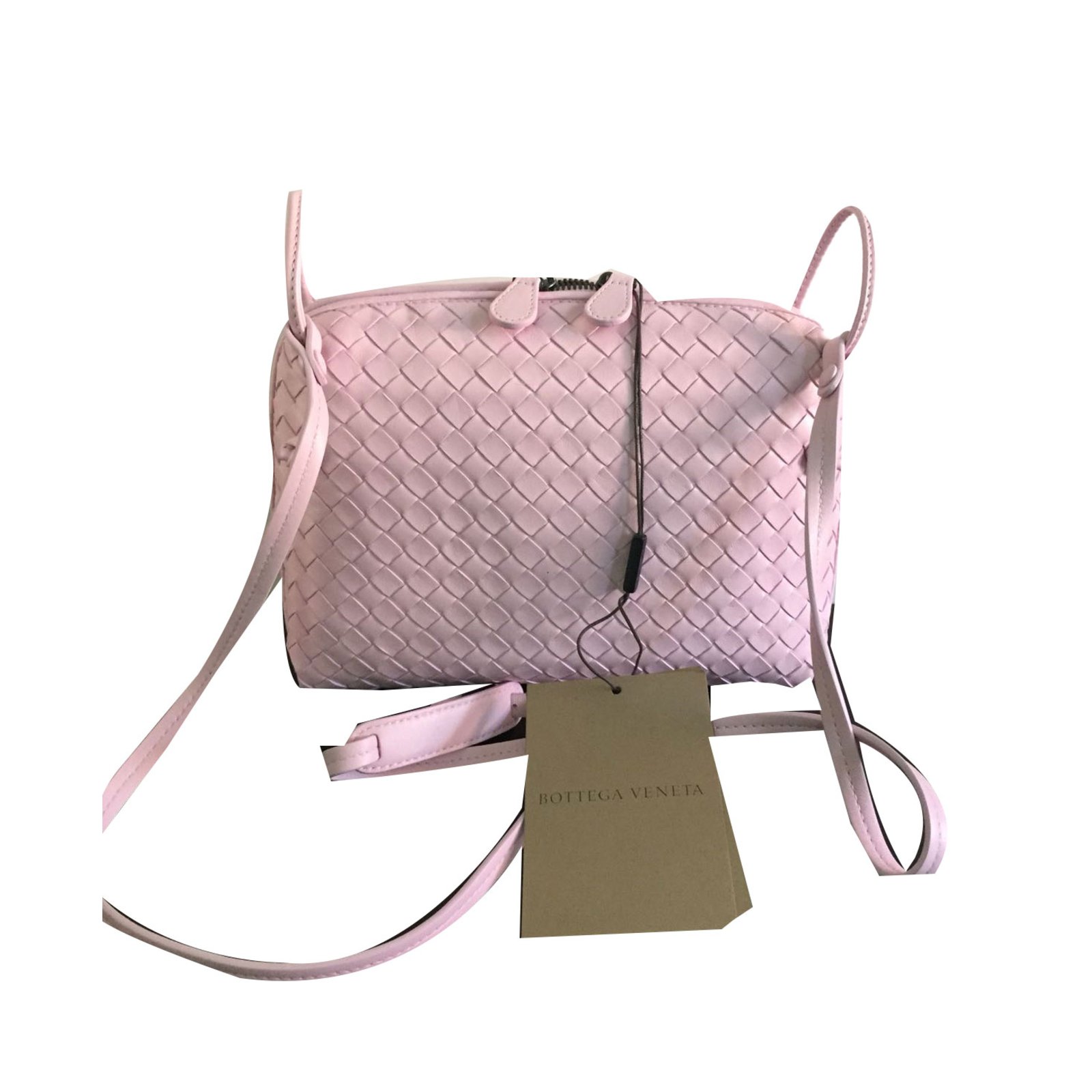 Bottega Veneta Handbags Handbags Leather Pink Ref Joli Closet