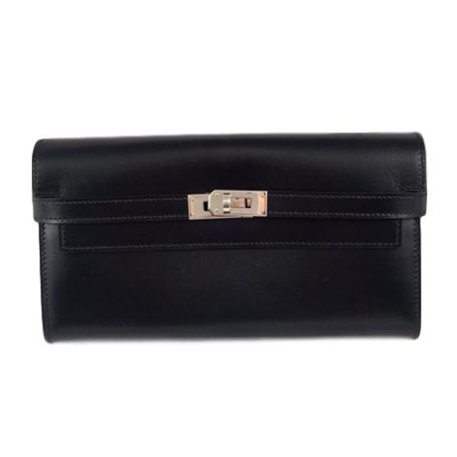 Hermes kelly outlet wallet black