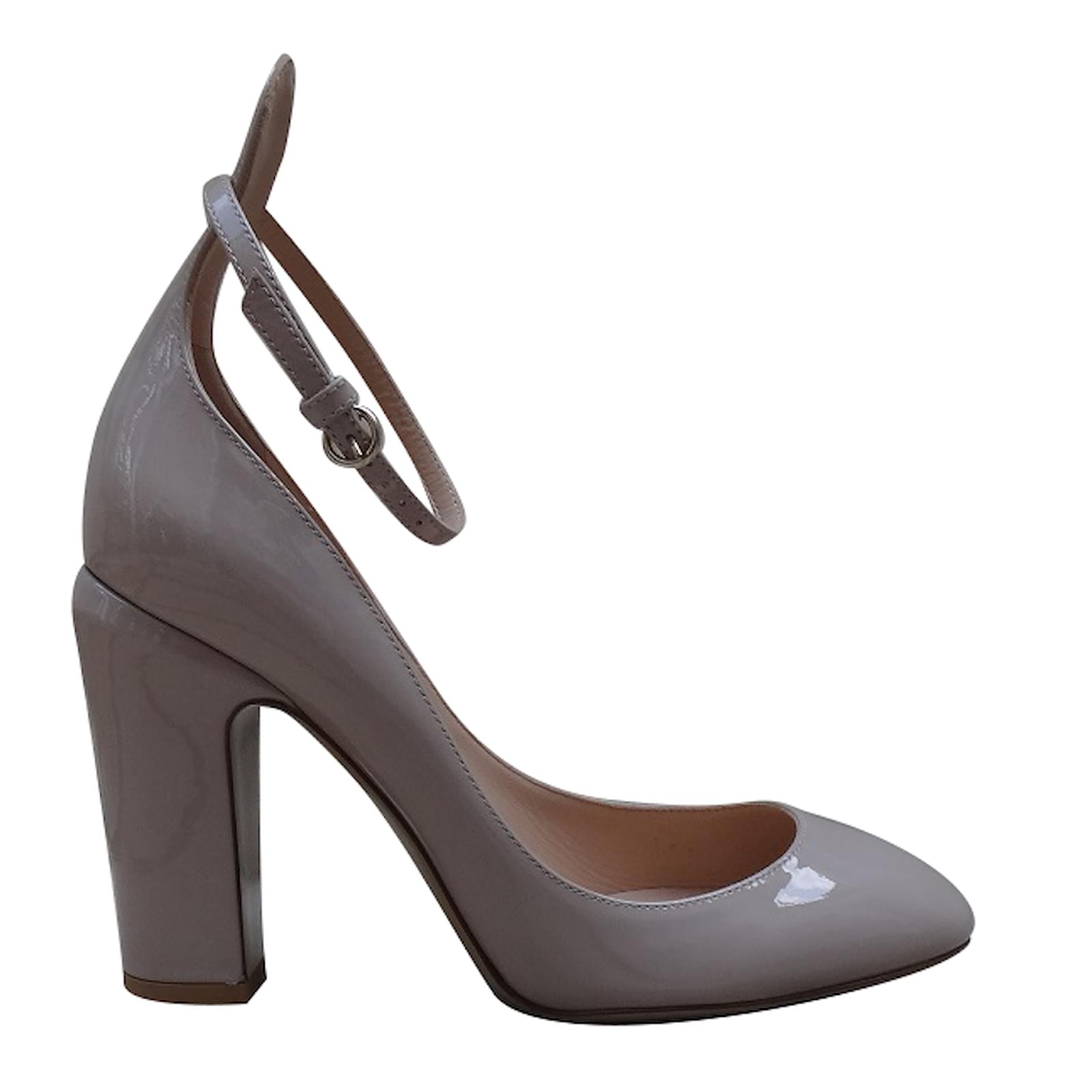 Valentino Escarpins Vernis Beige Ref Joli Cuir 73279 Closet BrdoeCx