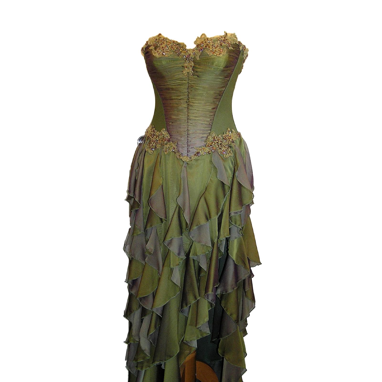 Autre Marque CATWALK COLLECTION LONDON Dress Khaki Polyamide ref.JC73334  (Sold) - Joli Closet