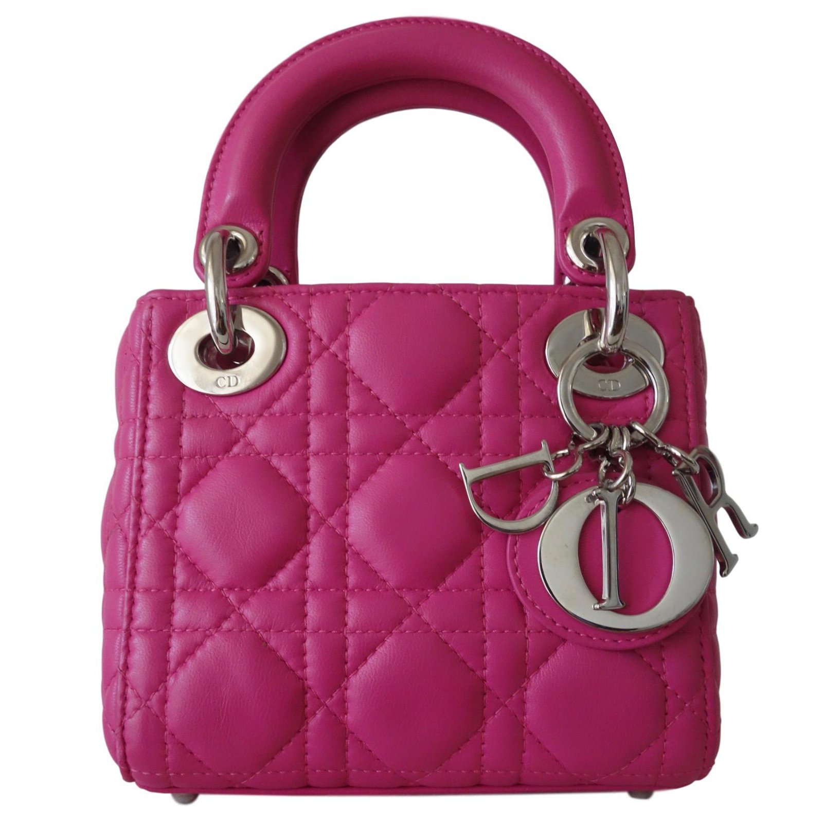 pink christian dior handbag
