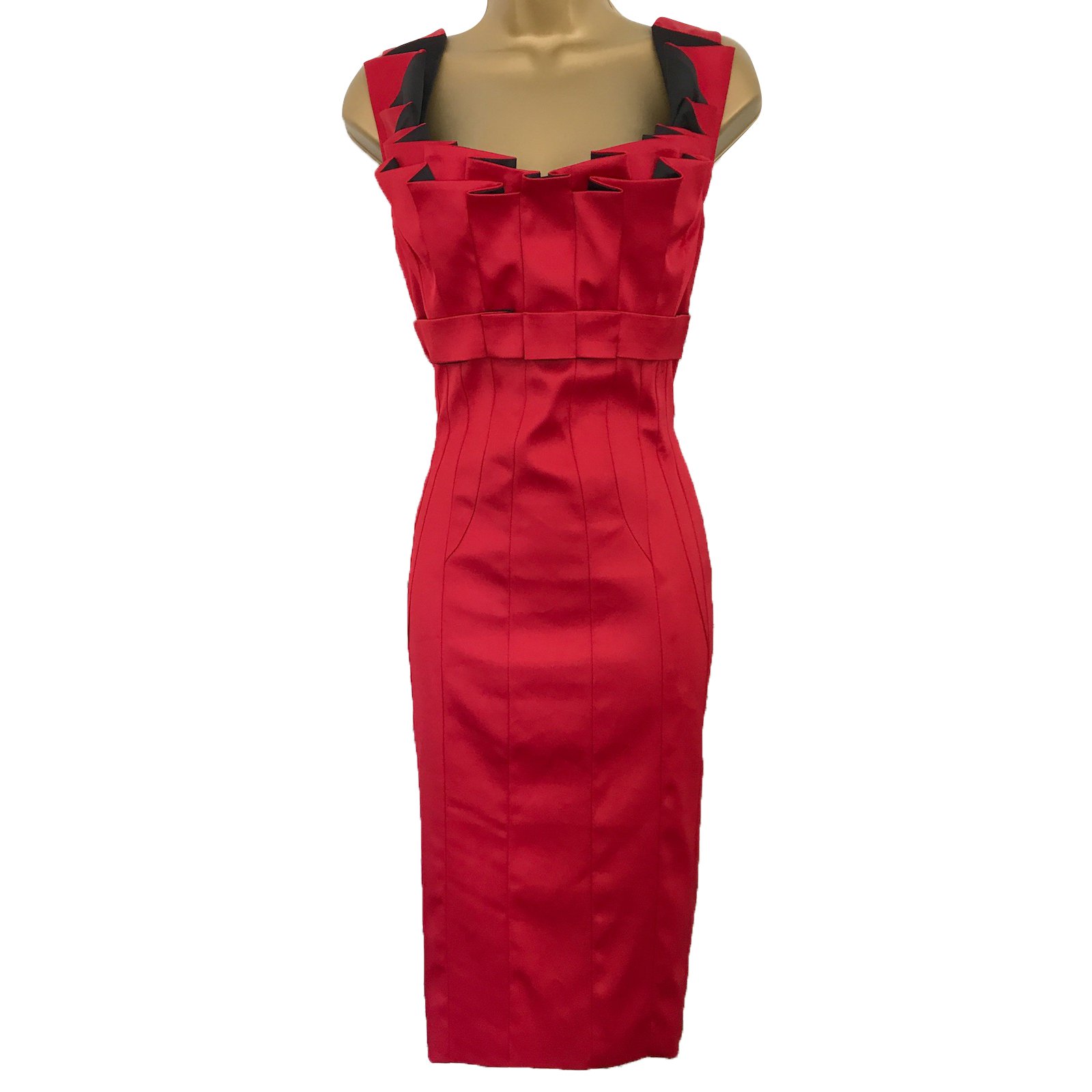 Karen Millen Dresses Red Satin ref ...