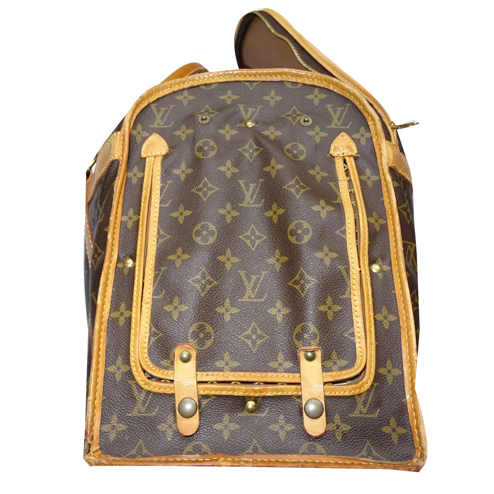 Louis Vuitton Dog bag Brown Cloth ref.73785 - Joli Closet