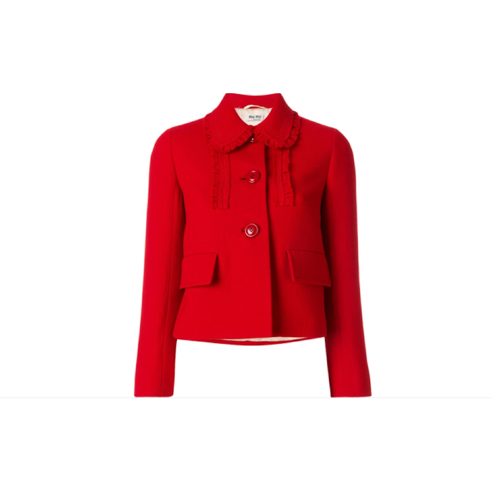 miu miu jacket red