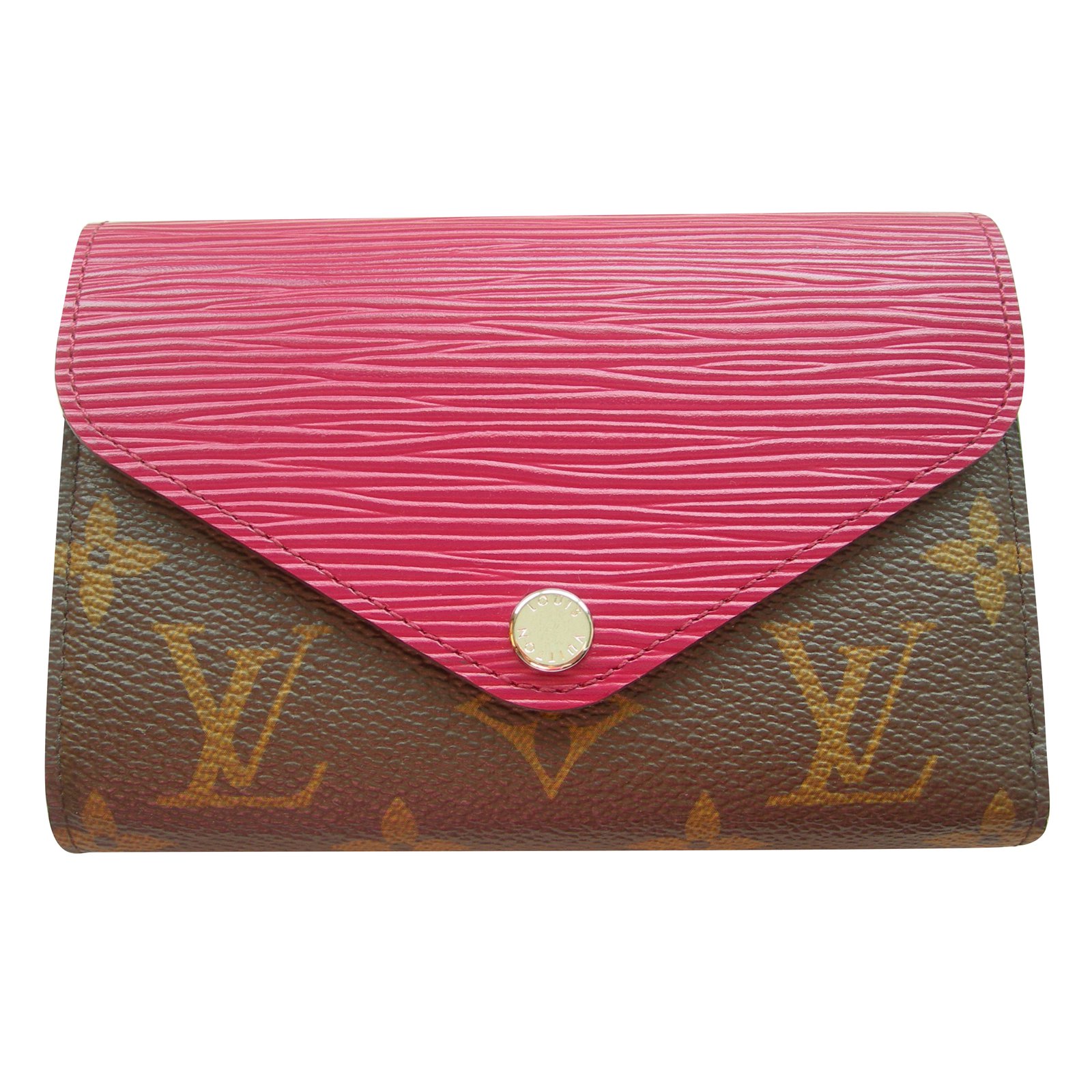 Louis Vuitton Vintage Clémence slim wallet Multiple colors Cotton  ref.1022199 - Joli Closet