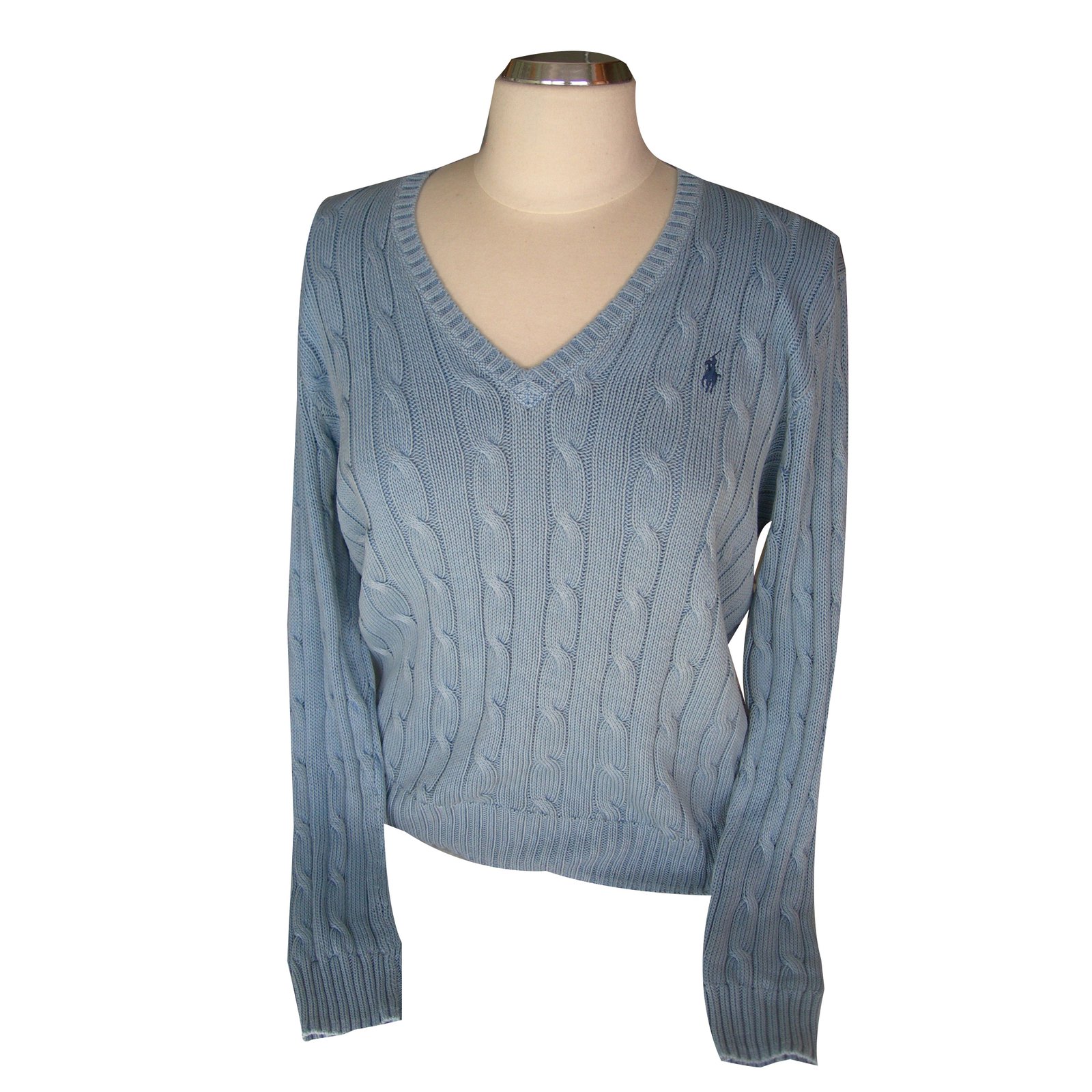 Ralph Lauren Pull Coton Bleu ref.74923 Joli Closet