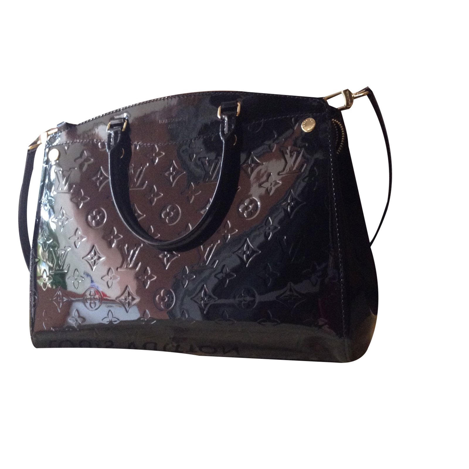 Louis Vuitton Handbags Black Patent leather ref.75330 - Joli Closet