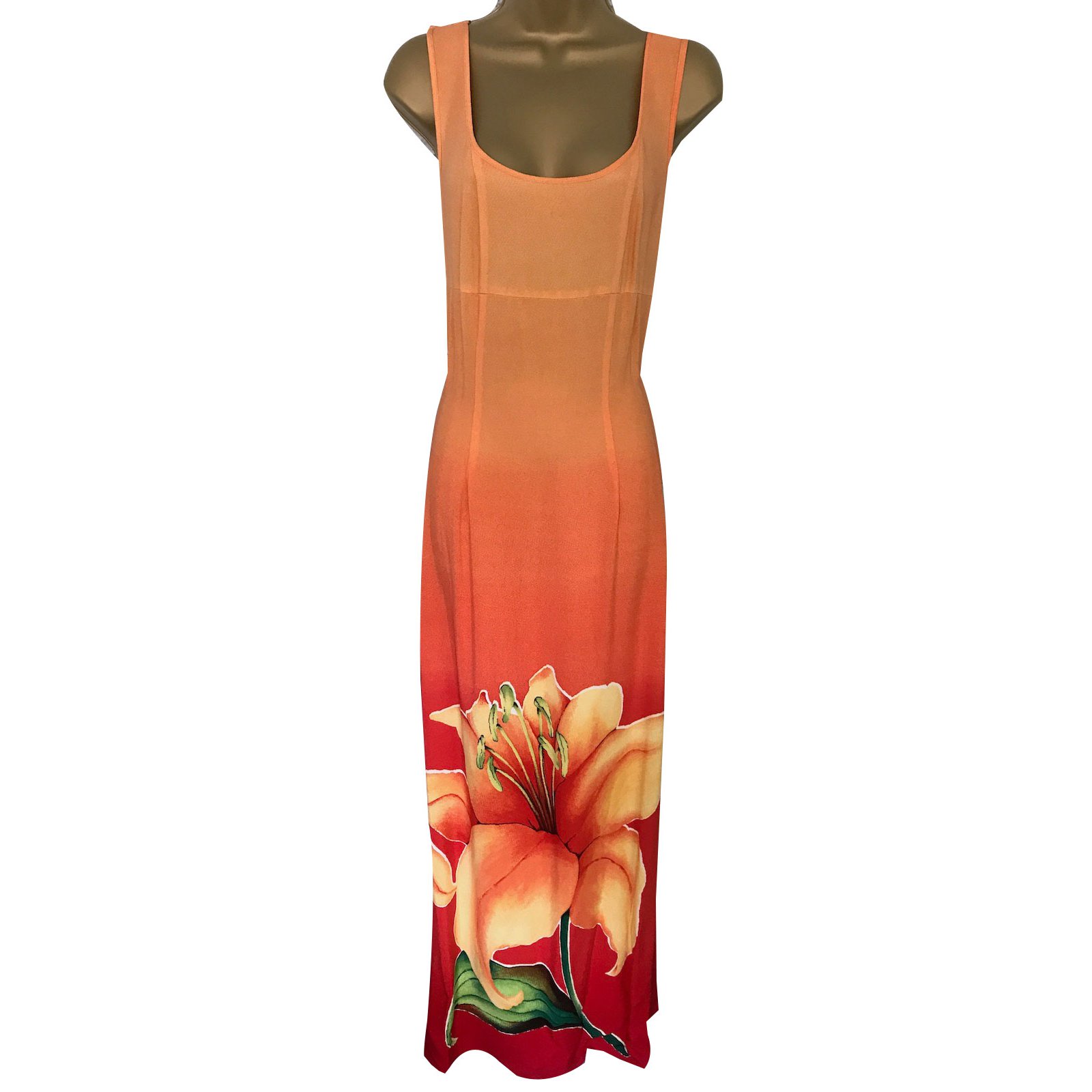 karen millen orange dress